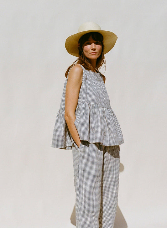 Carmen Swing Top - Gingham