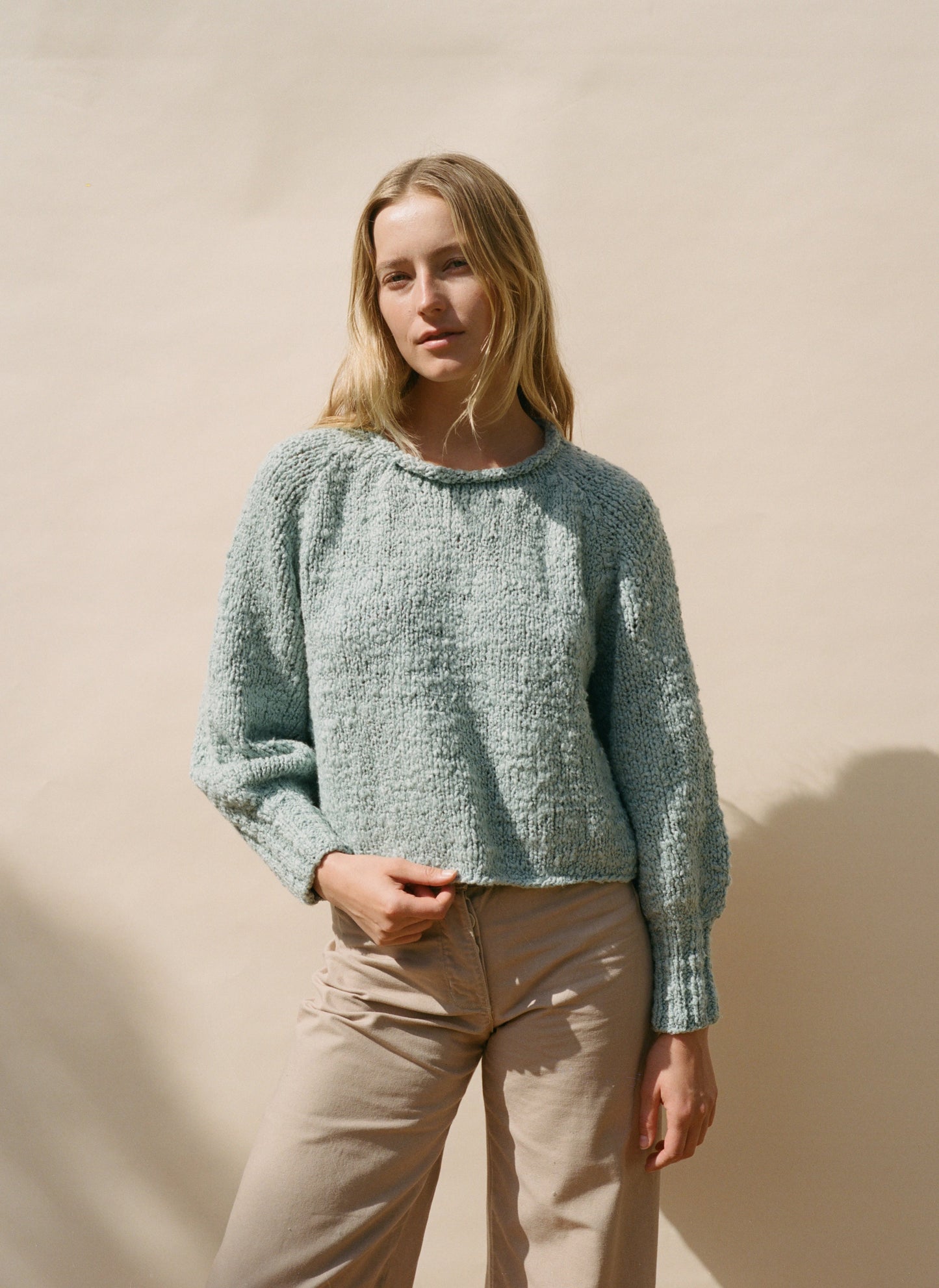 Nogu Handknit Pullover - Beach Glass