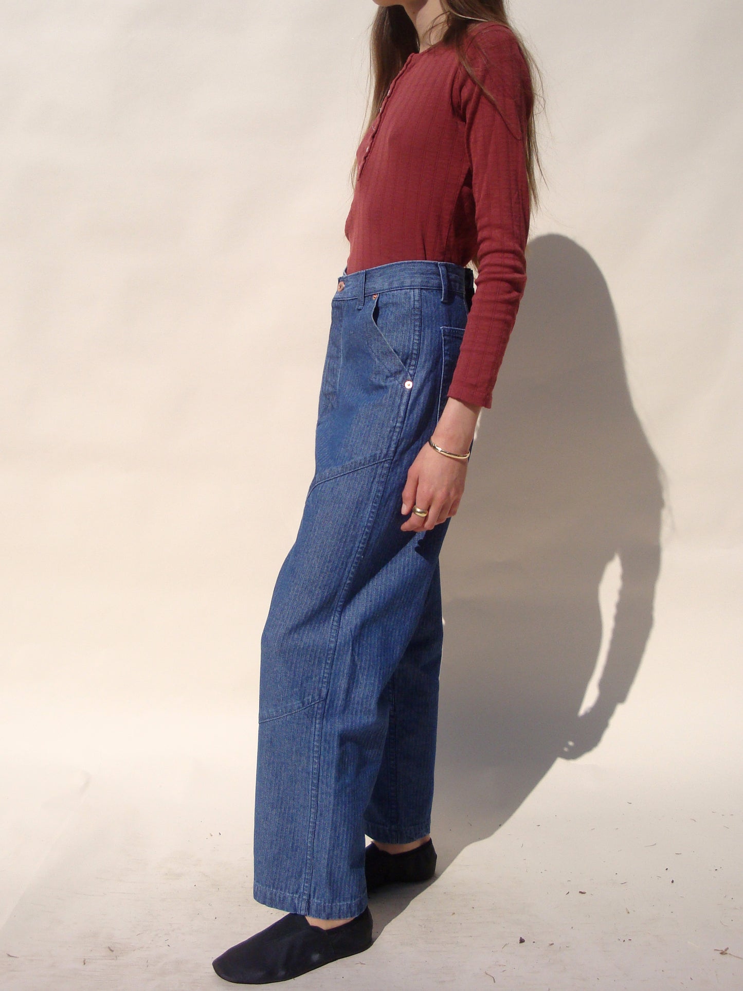 Cape Seam Pant - Herringbone Denim