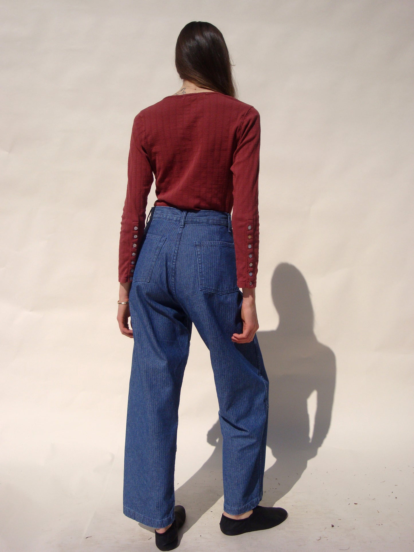 Cape Seam Pant - Herringbone Denim