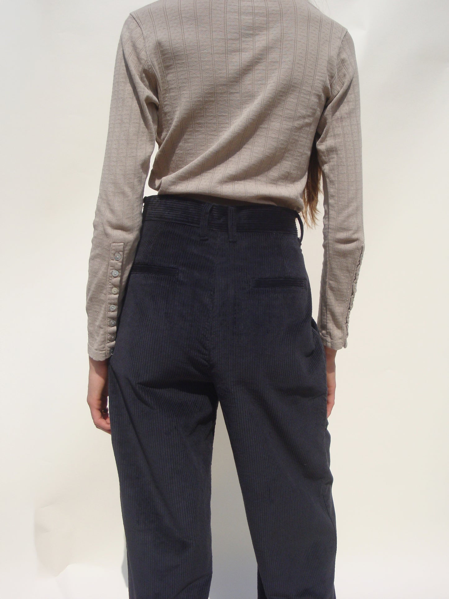 Tati Trouser - Noir Corduroy