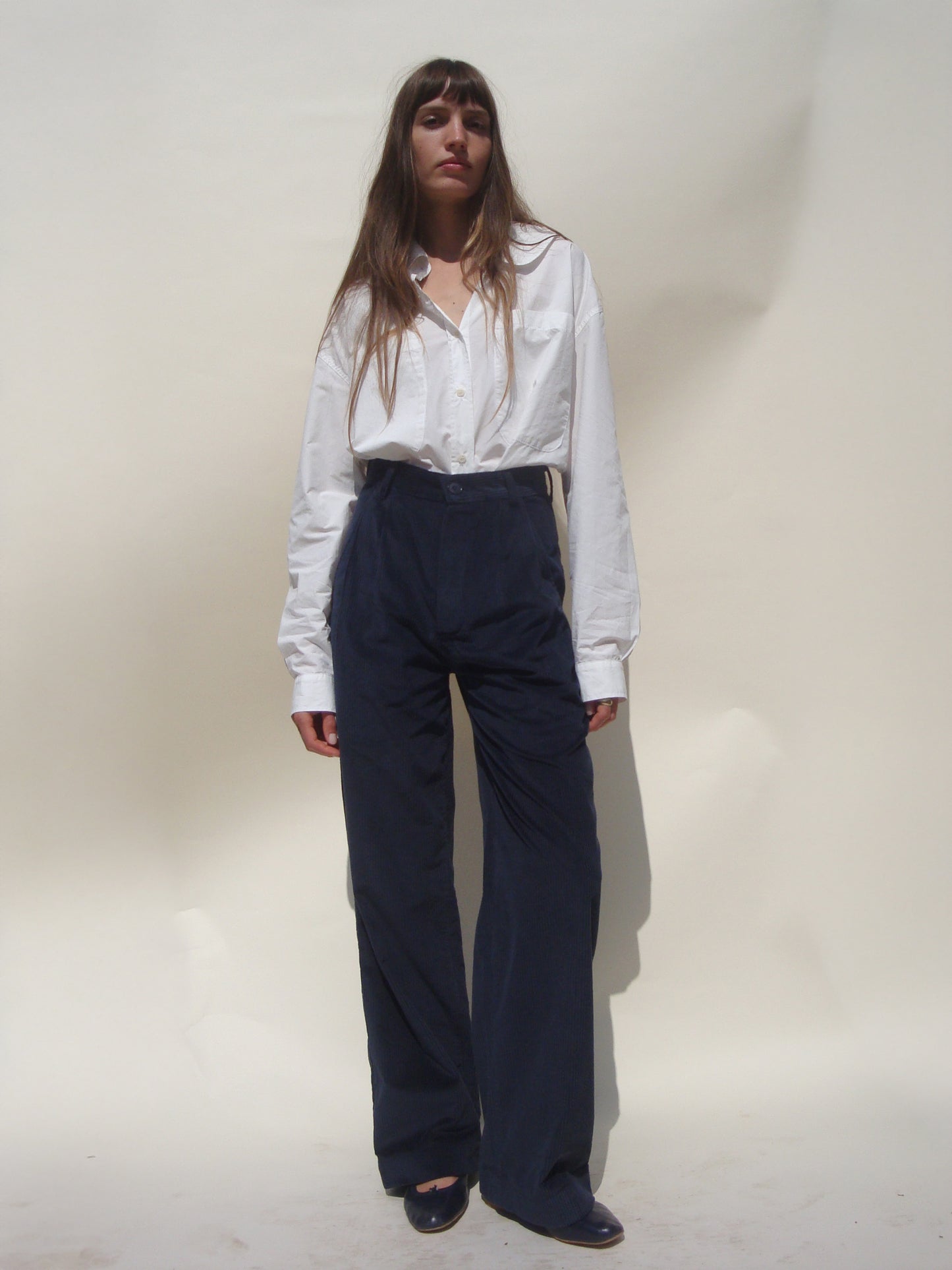 Tati Trouser - Navy Corduroy