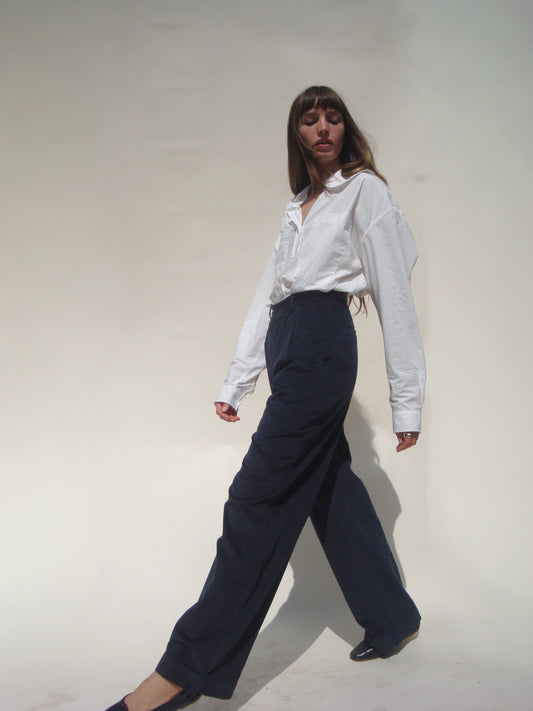 Tati Trouser - Navy Corduroy