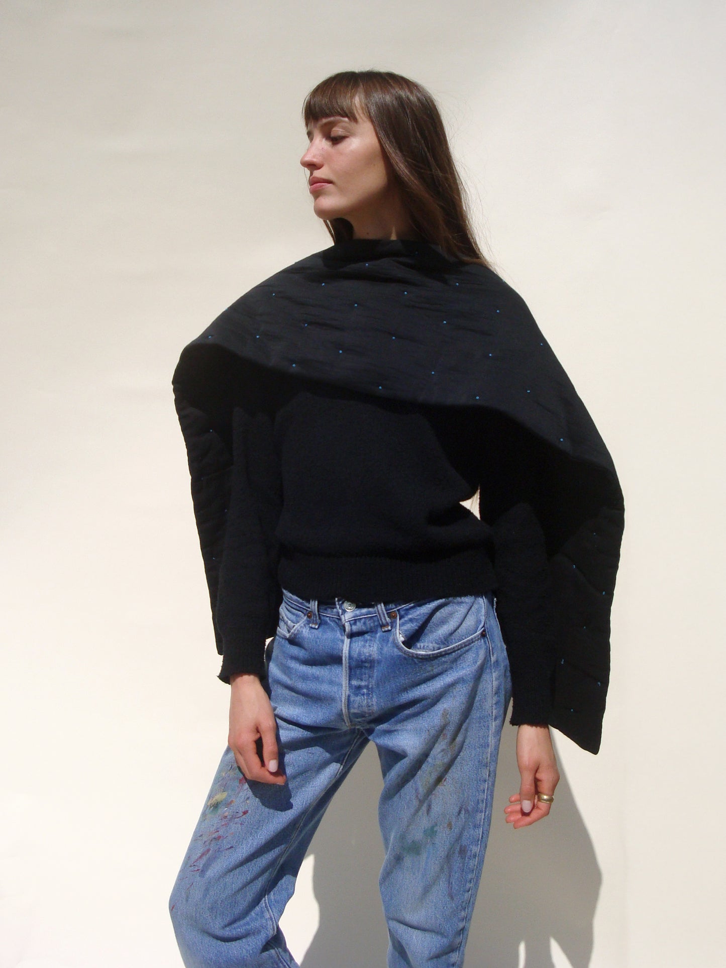 Ebba Quilted Scarf - Noir
