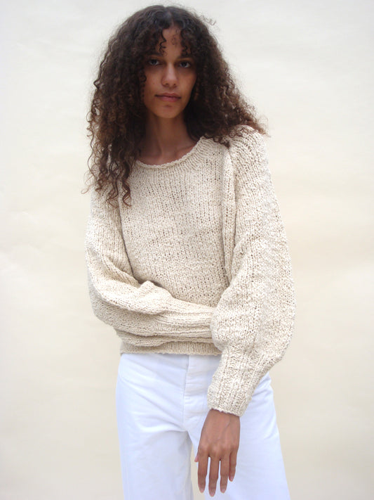 Nogu Handknit Pullover - Crema