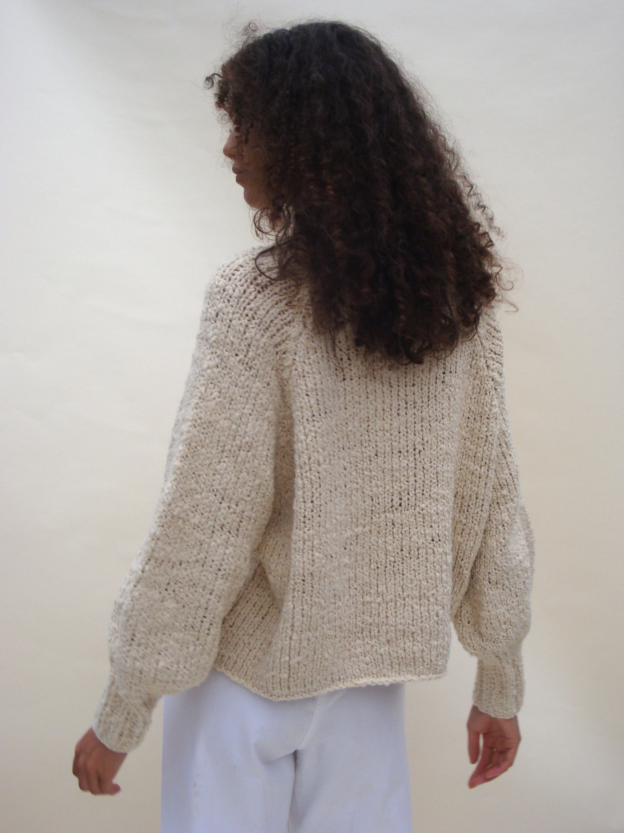 Nogu Handknit Pullover - Crema – Emma Rothkopf