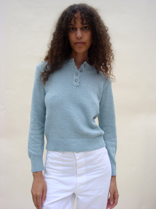 Ski Henley - Sky Blue