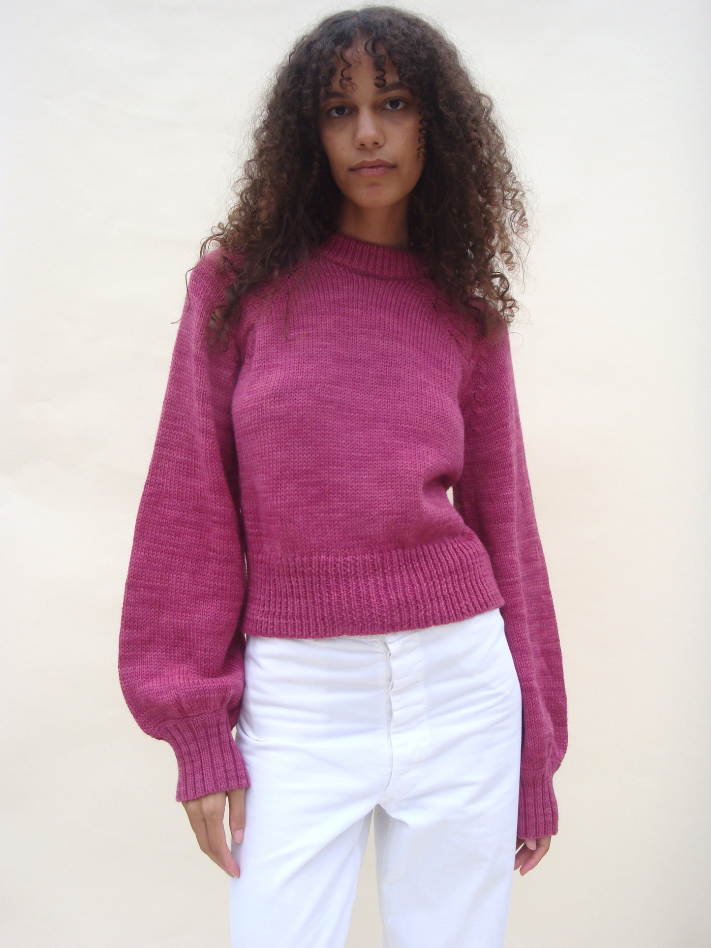 Pauline Pullover - Botanical Magenta