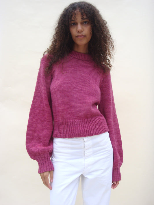 Pauline Pullover - Botanical Magenta