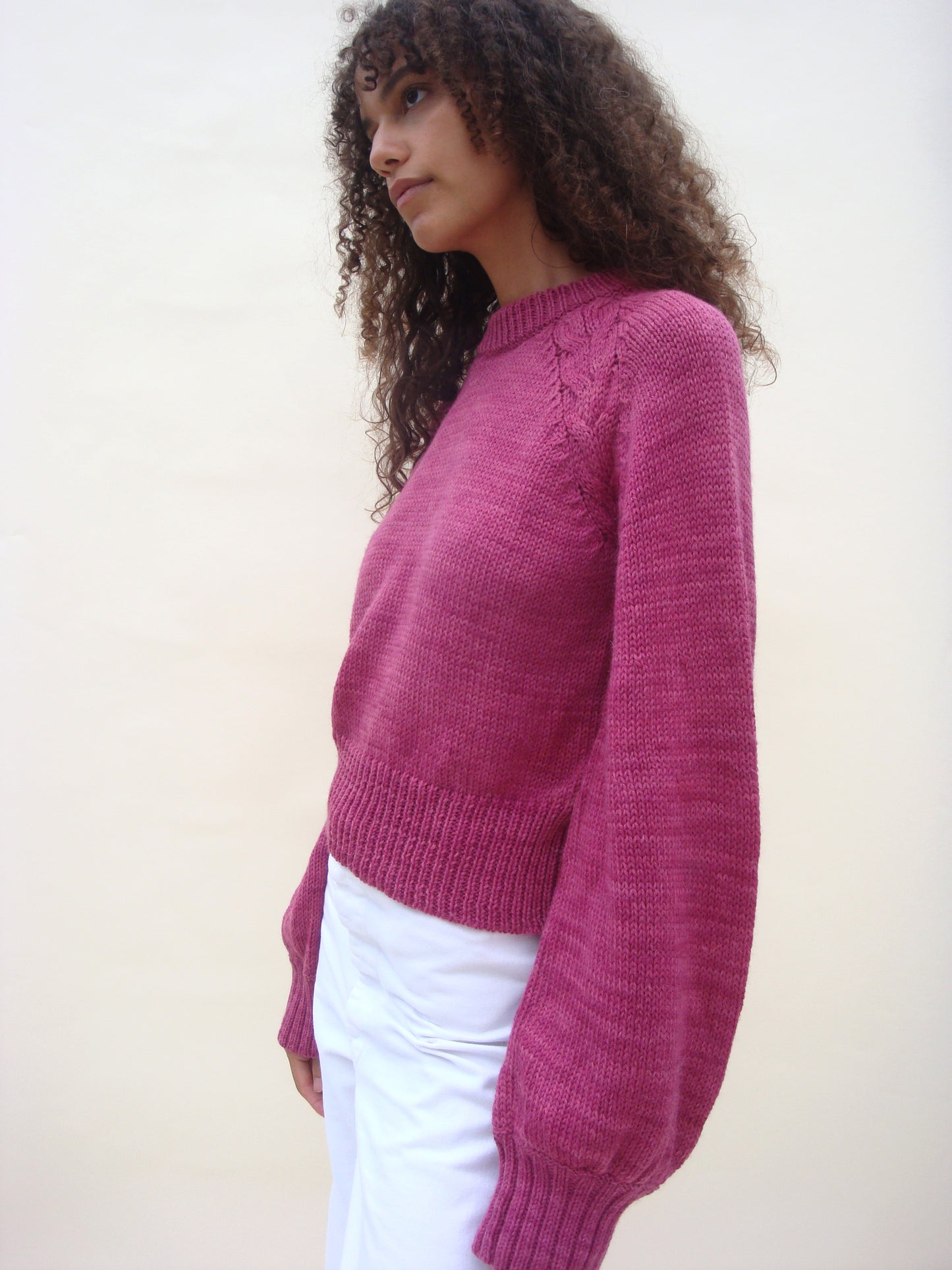 Pauline Pullover - Botanical Magenta