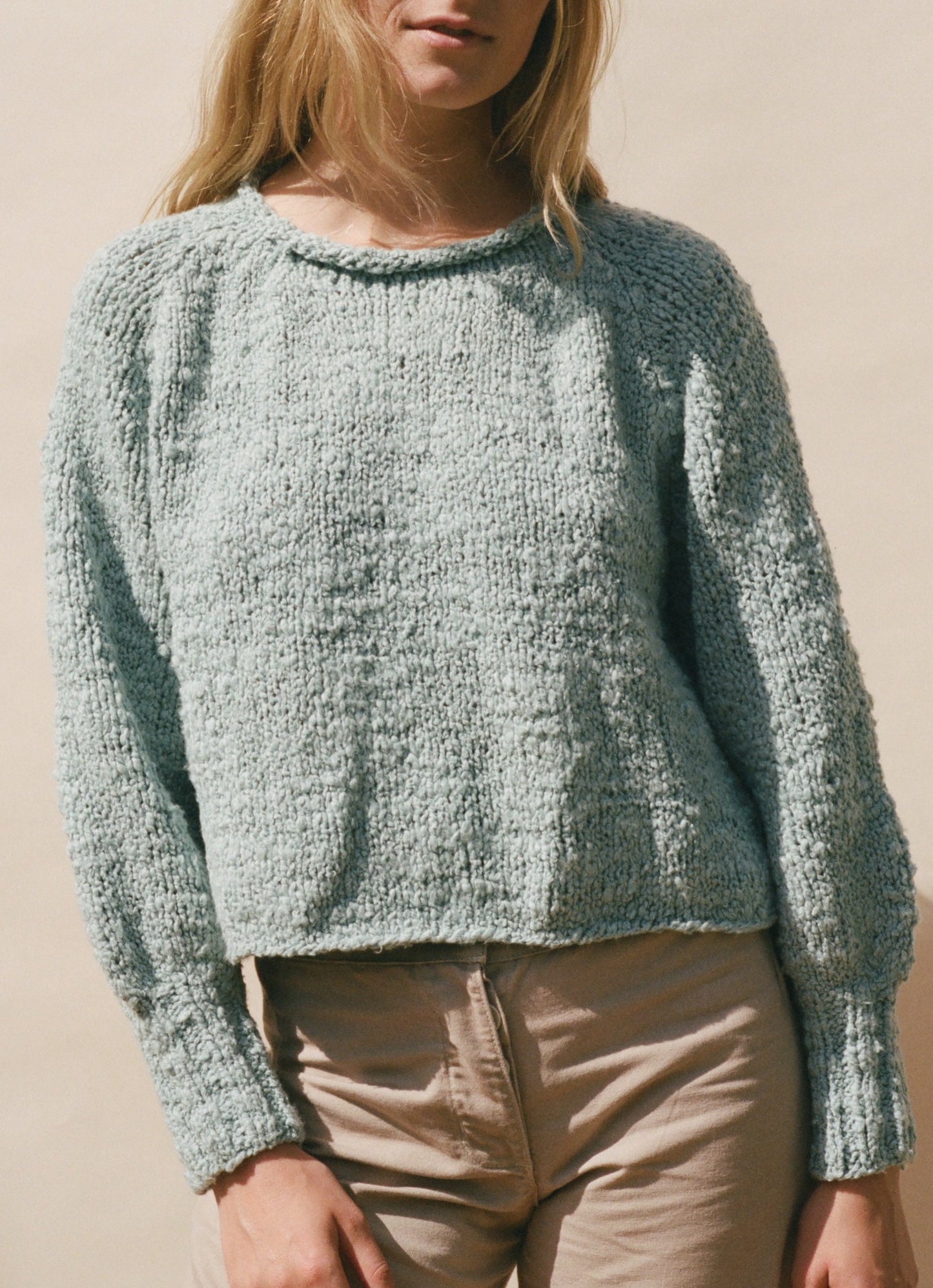 Nogu Handknit Pullover - Beach Glass