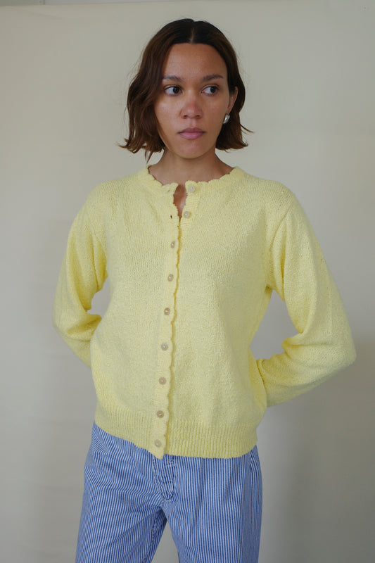Piste Cardigan - Lemon