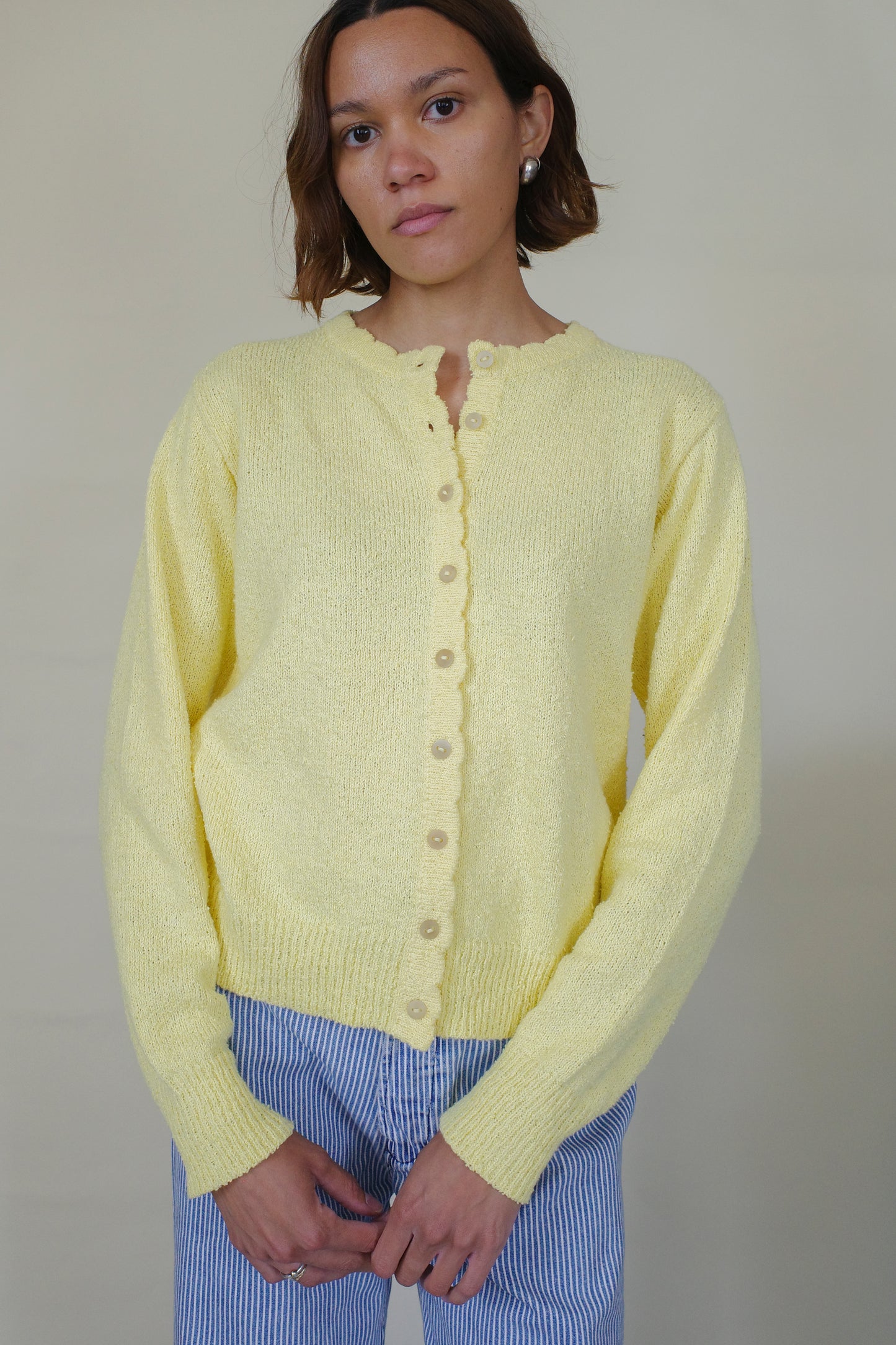 Piste Cardigan - Lemon