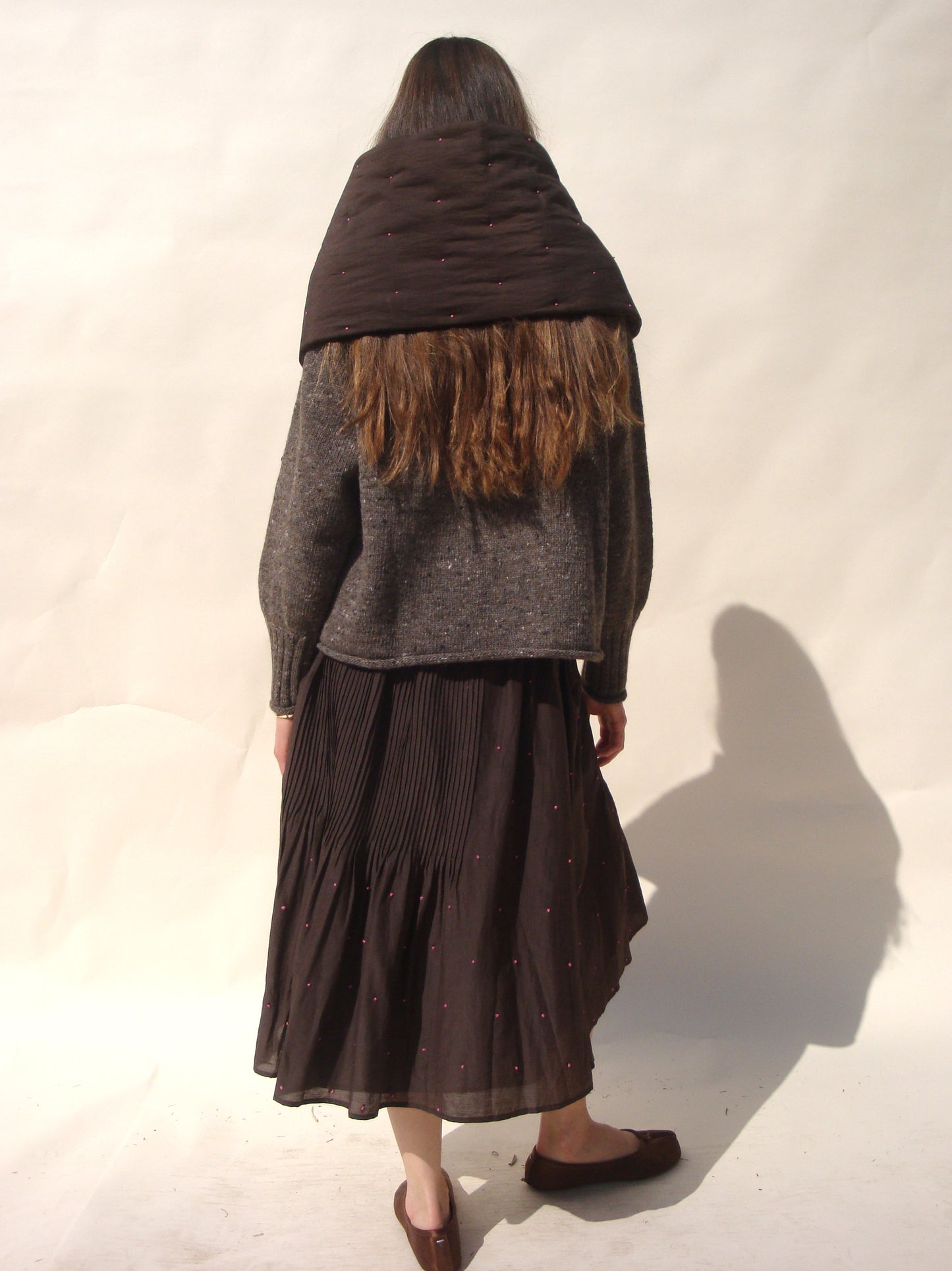 Ebba Quilted Scarf - Soil