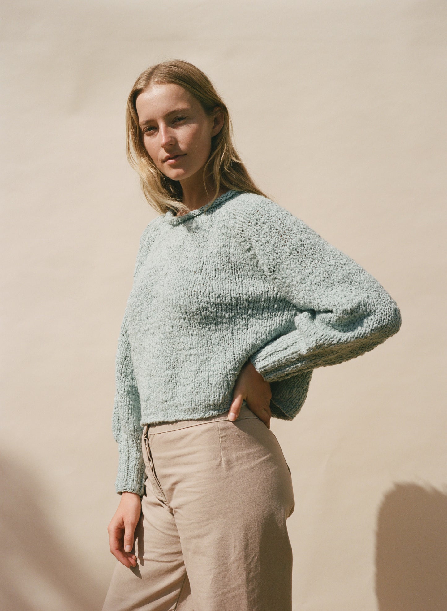 Nogu Handknit Pullover - Beach Glass