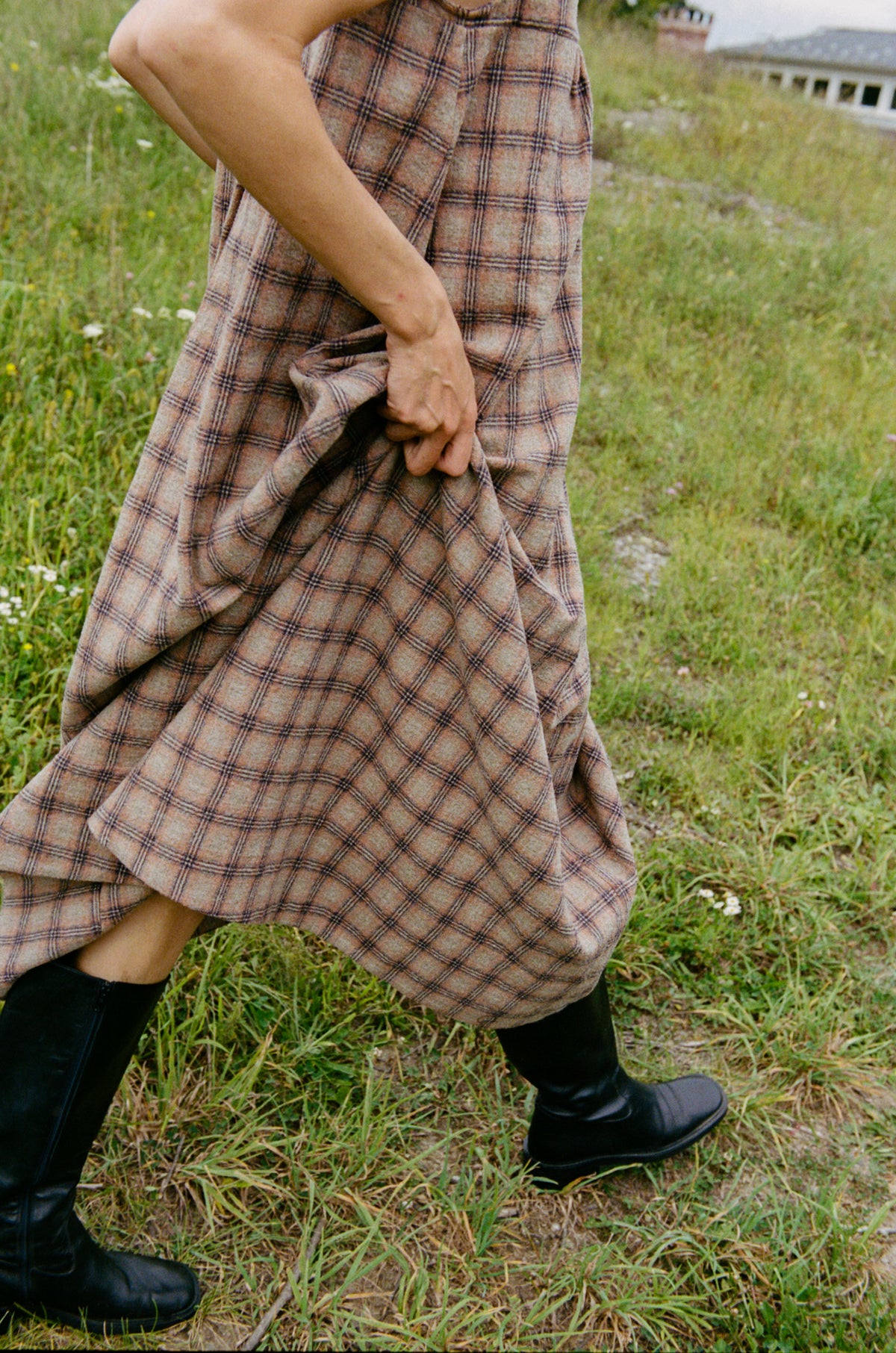 Iona Dress - Desert Plaid
