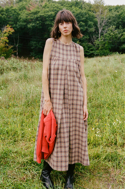 Iona Dress - Desert Plaid