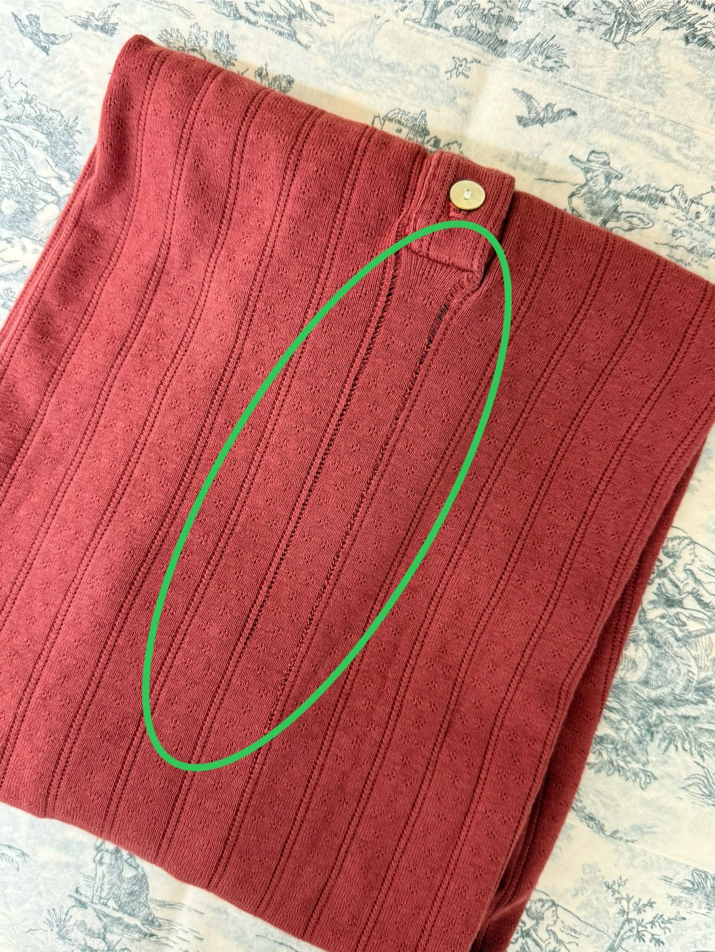 Henley Tee - Pointelle (Second Quality)