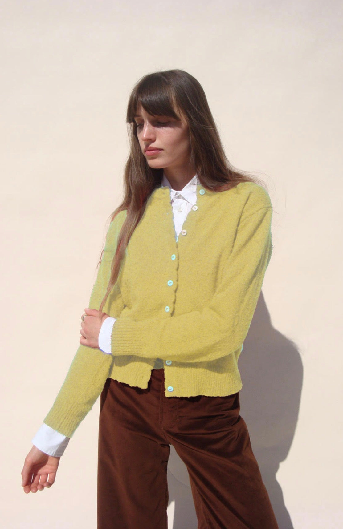 Piste Cardigan - Lemon
