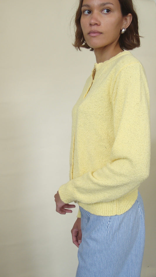 Piste Cardigan - Lemon