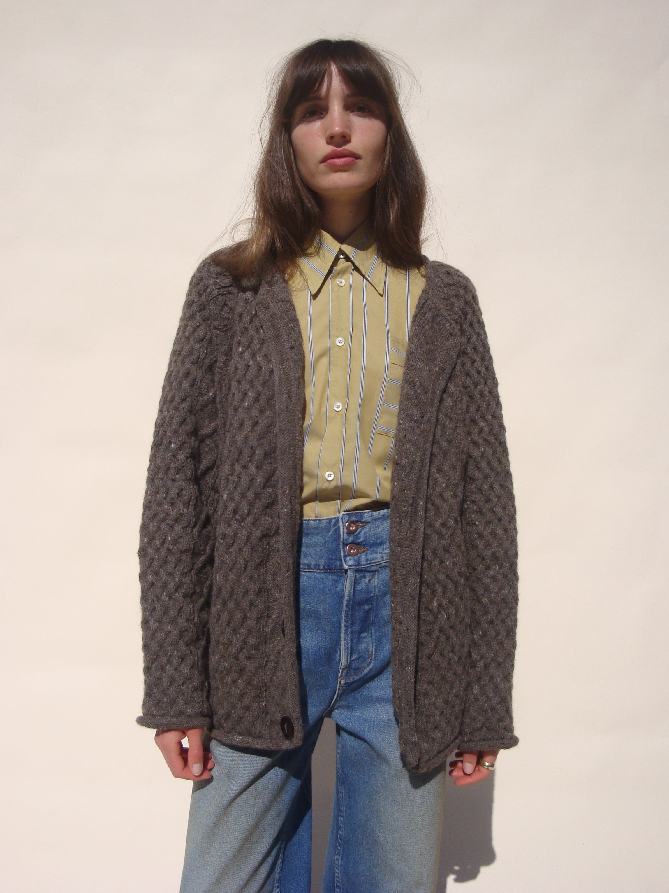 LATENCY 川谷絵音Shaggy Knit Cardigan LATENCY Shaggy Knit Cardigan カーディガン 川谷絵音