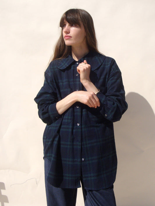 Hollis Oversized Shirt - Black Watch Tartan
