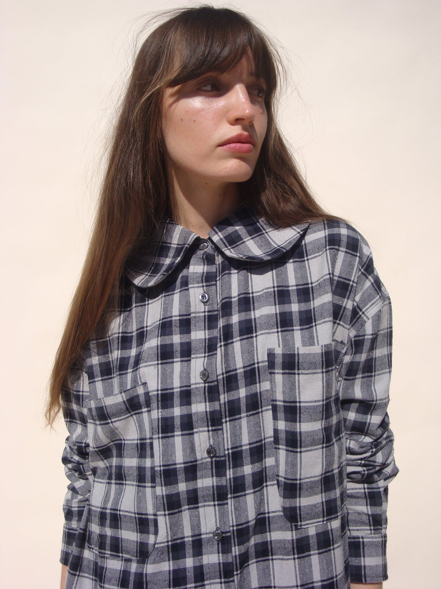 Hollis Oversized Shirt - Midnight Tartan