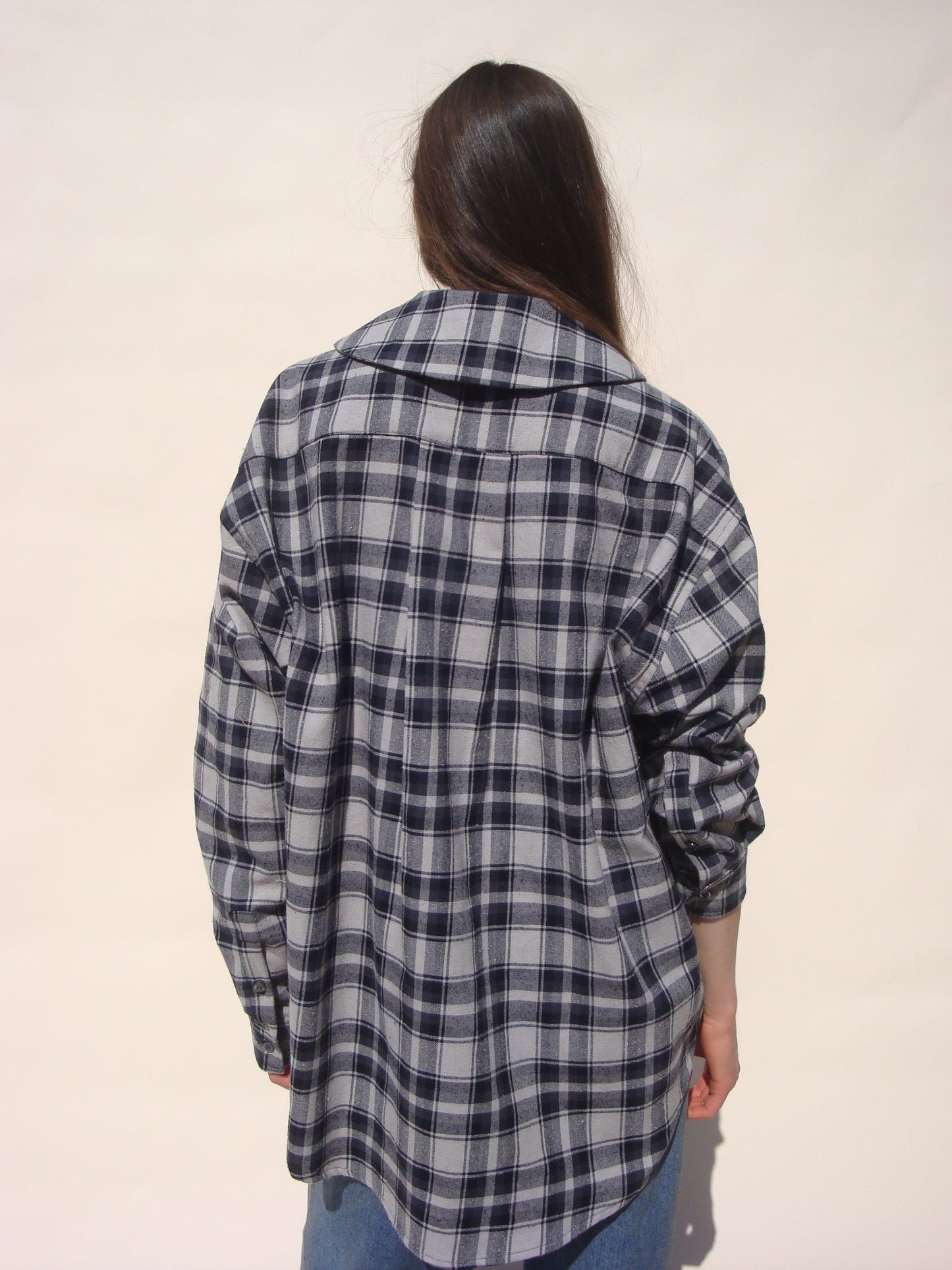 Hollis Oversized Shirt - Midnight Tartan