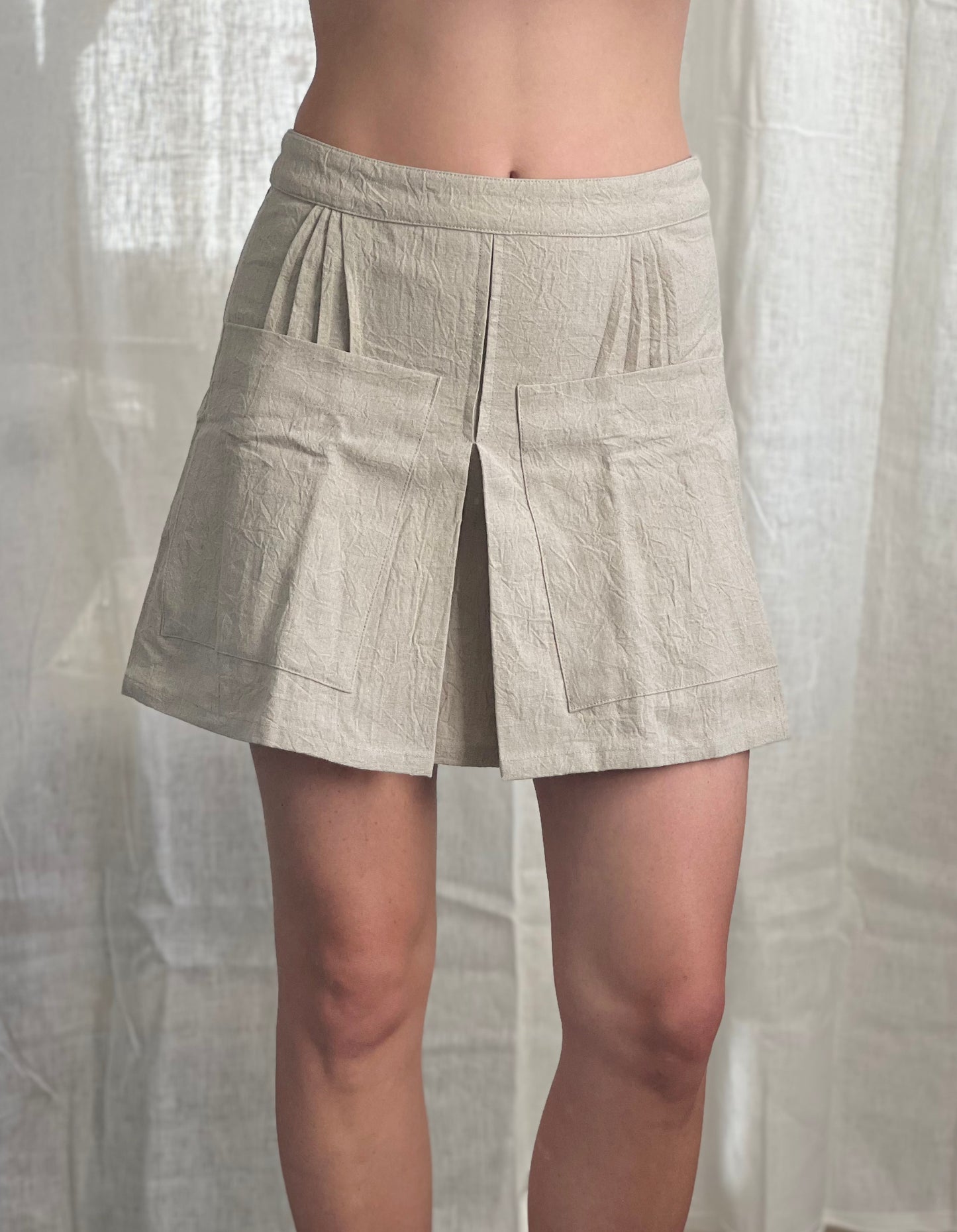 Leon Mini Skirt - Natural