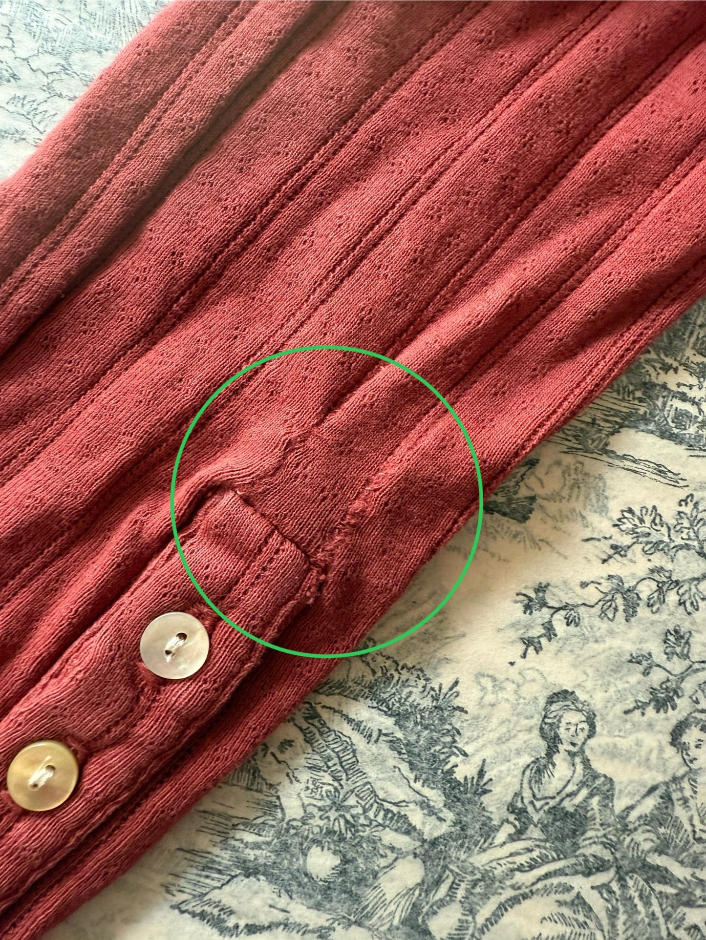 Henley Tee - Pointelle (Second Quality)