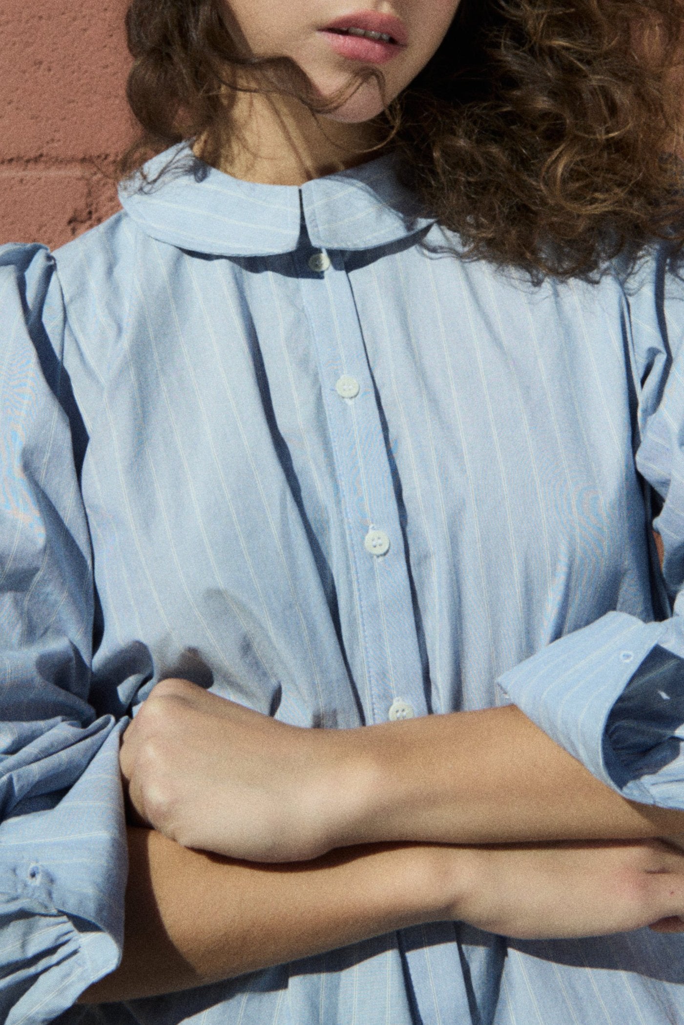 Rayne Blouse - Blue Stripe