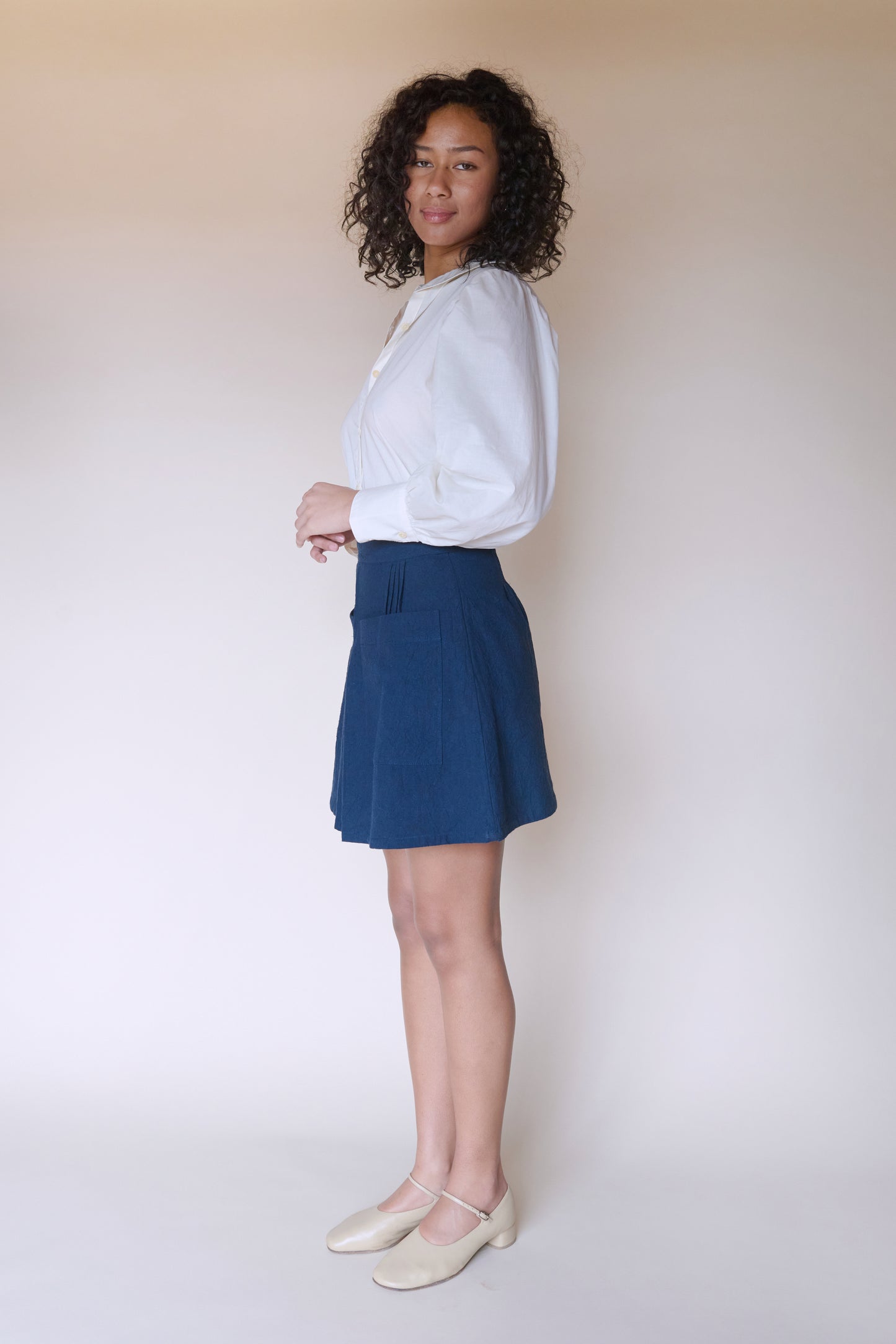 Leon Mini Skirt - Navy