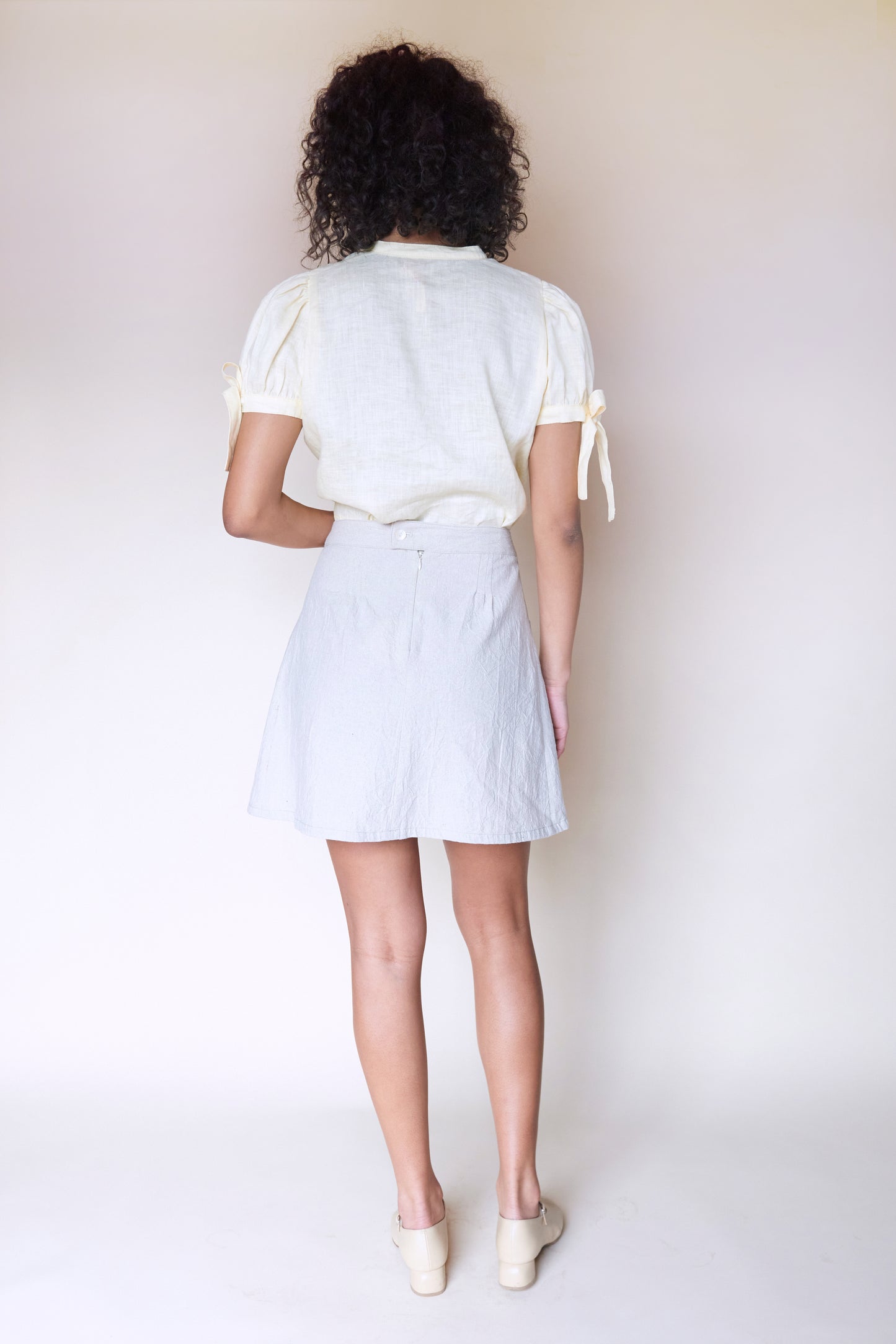 Leon Mini Skirt - Natural