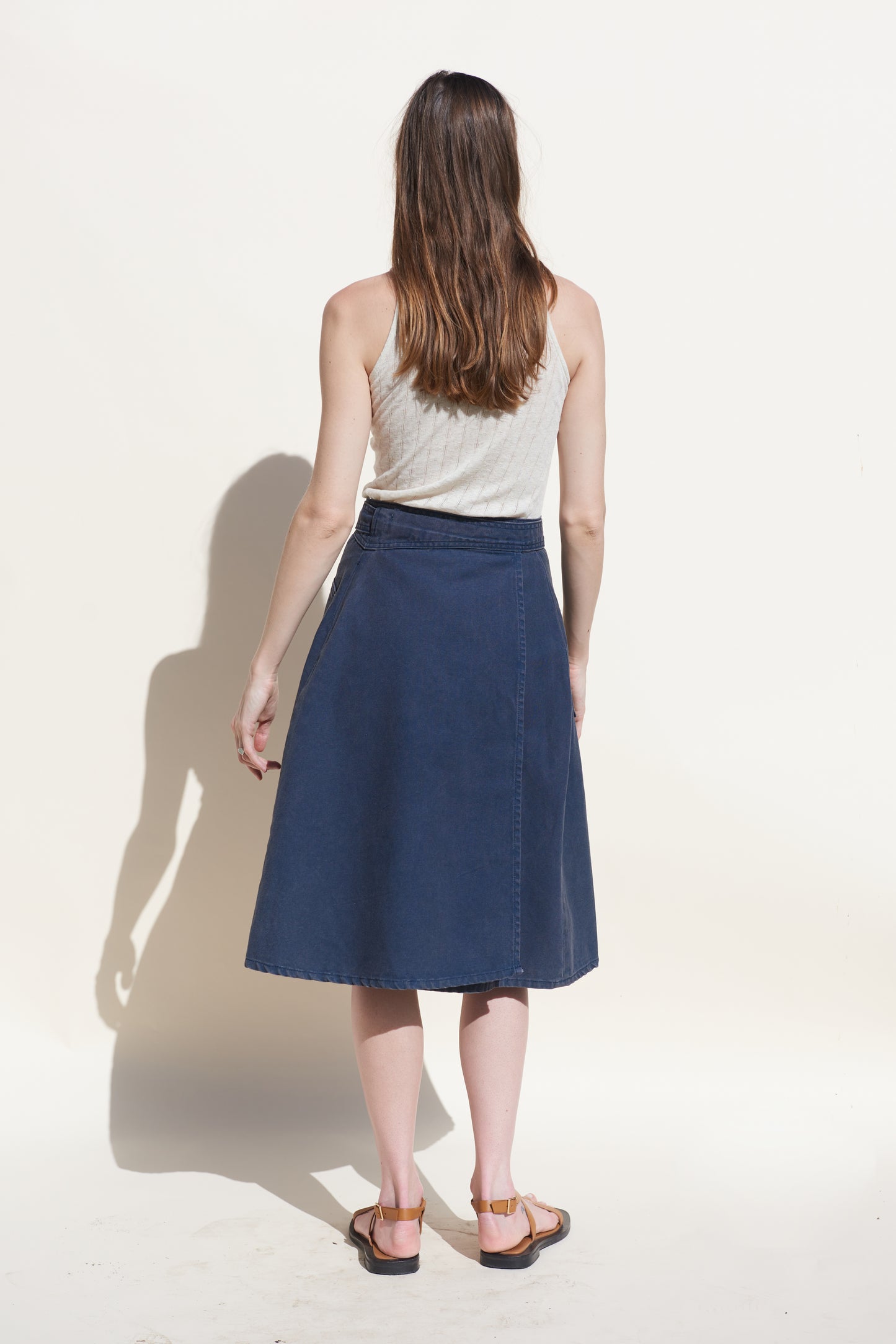 Ada Skirt - Washed Navy