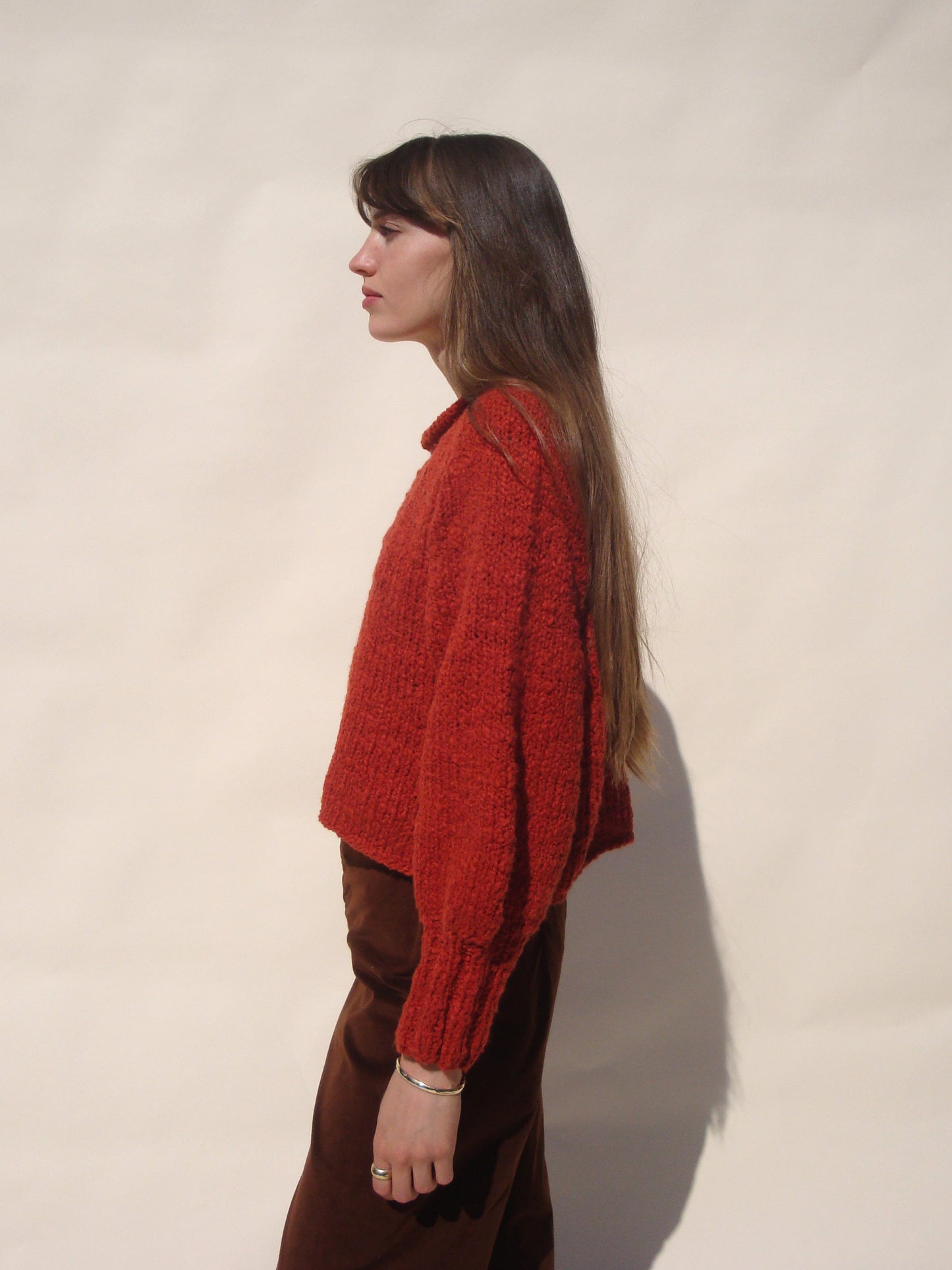 Nogu Handknit Pullover - Rust