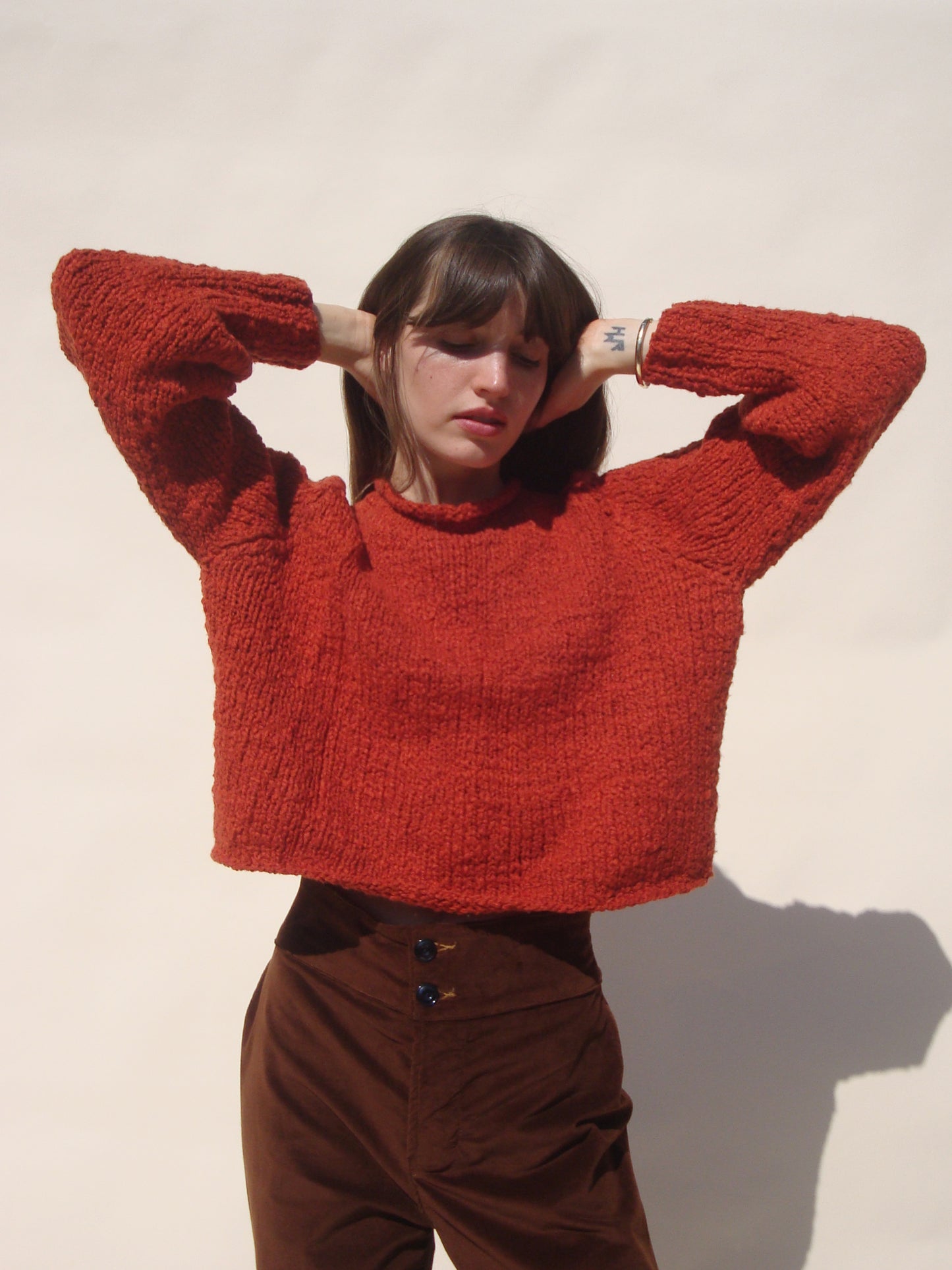 Nogu Handknit Pullover - Rust