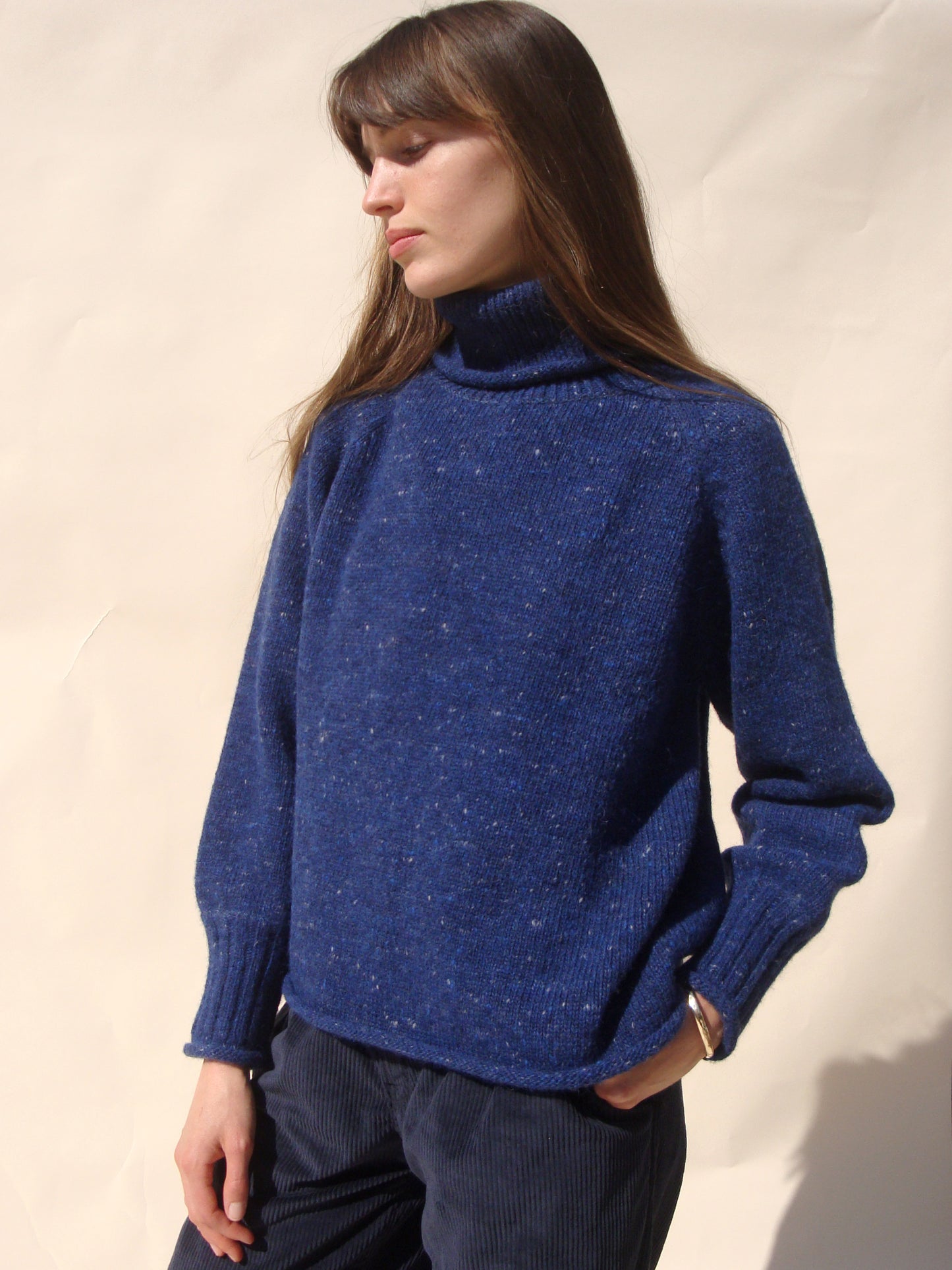 Noor Turtleneck - Cobalt