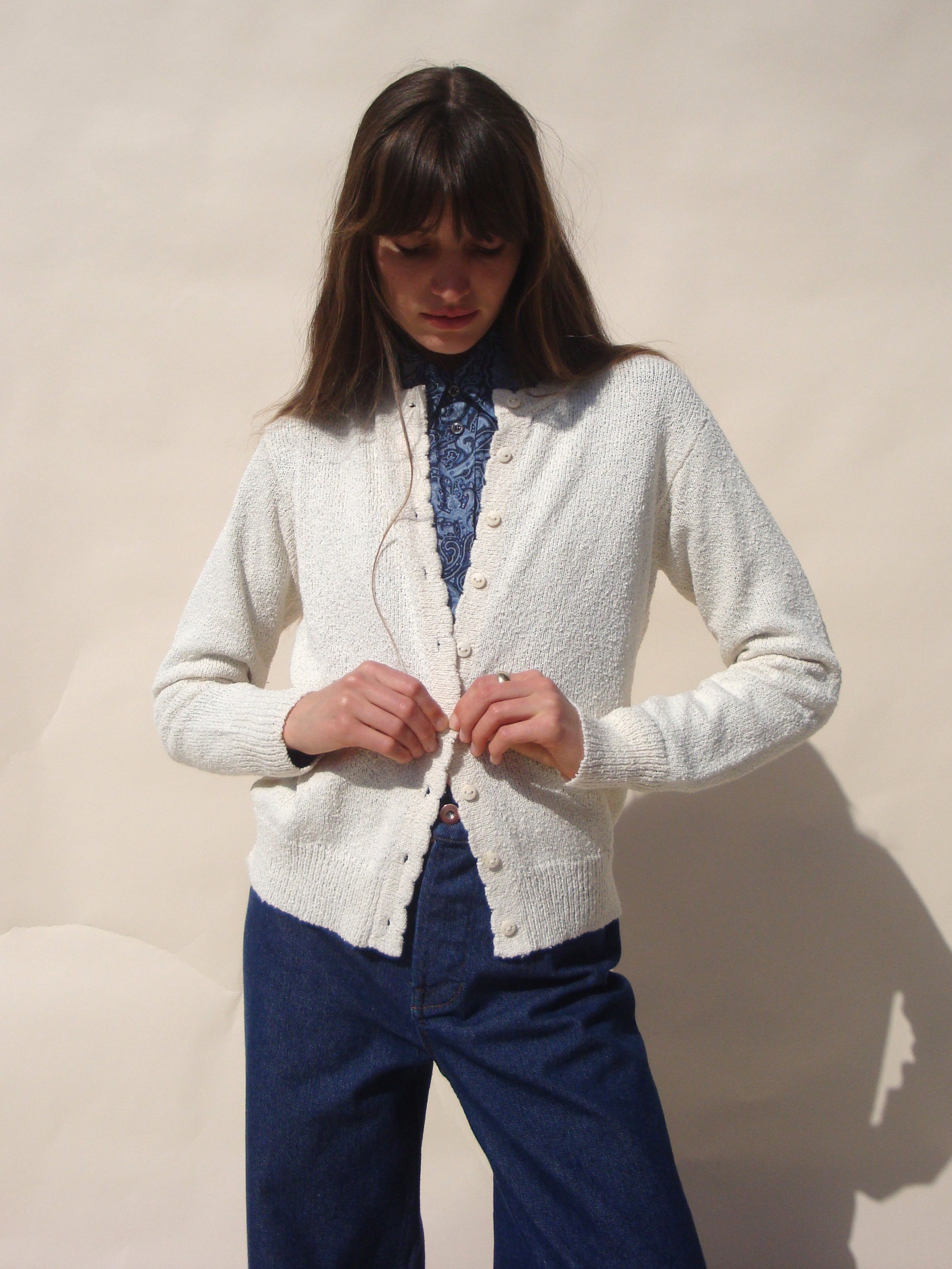 Piste Cardigan - Cream – Emma Rothkopf