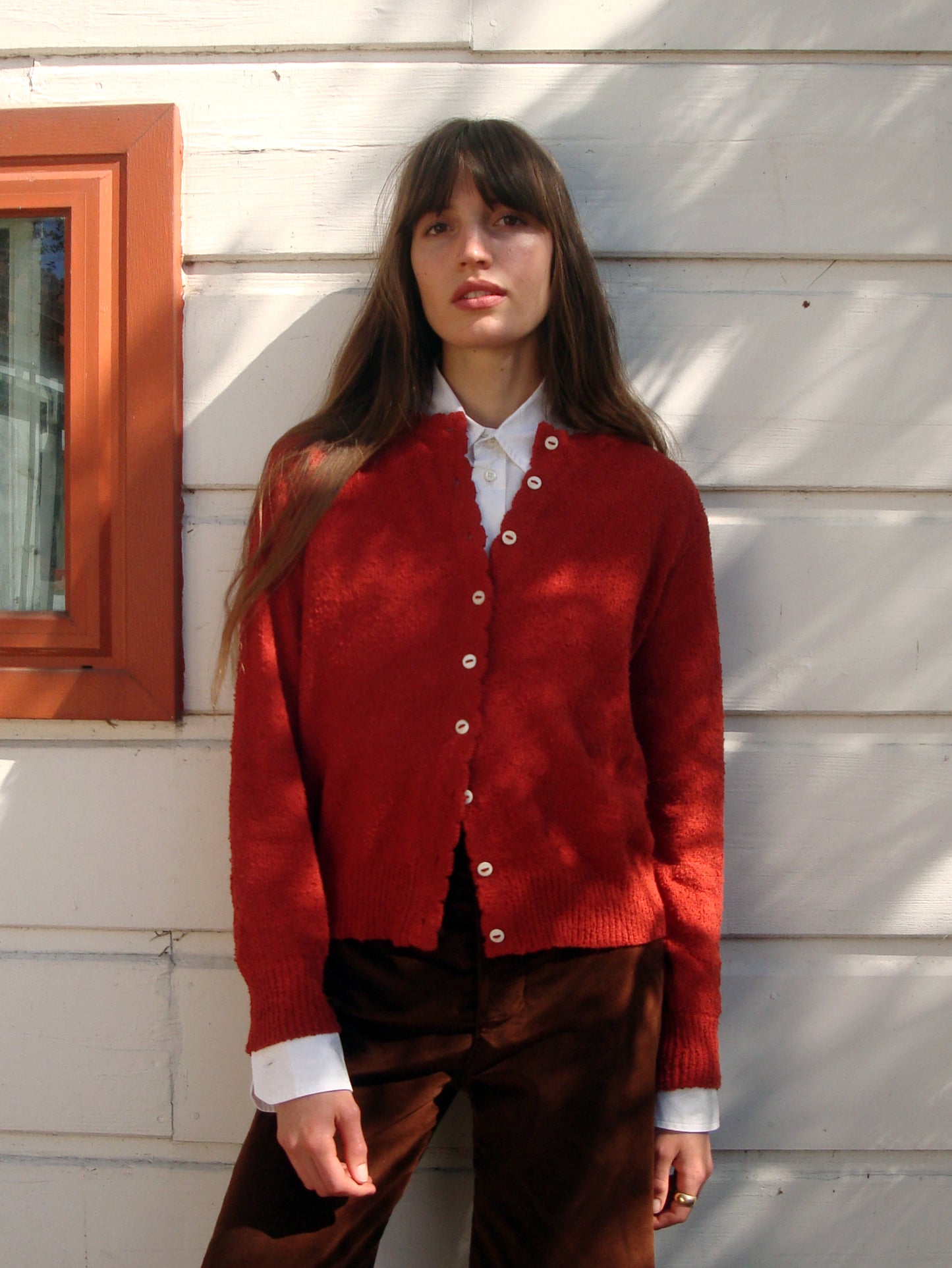 Piste Cardigan - Rust