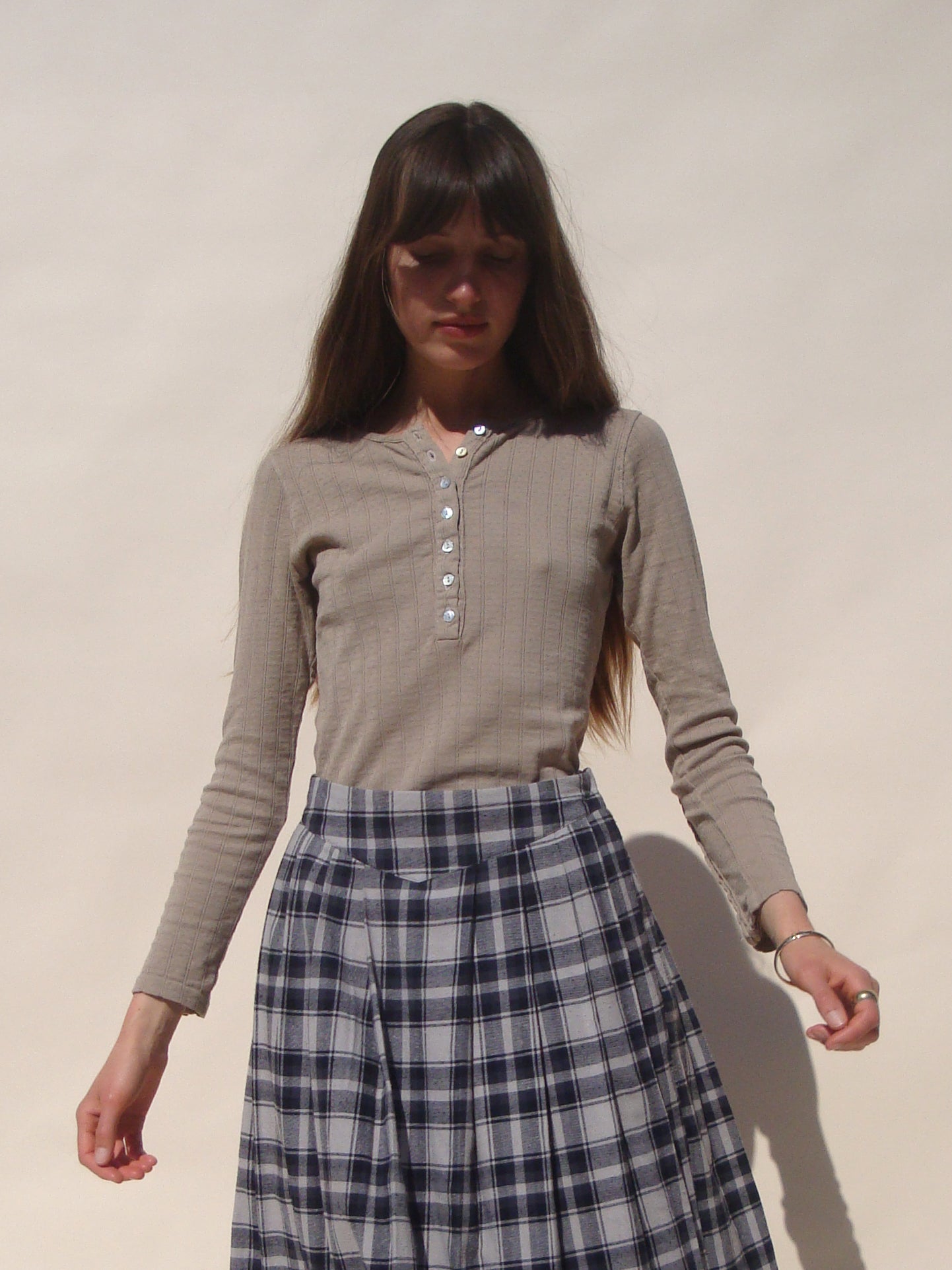 Henley Tee - Pointelle