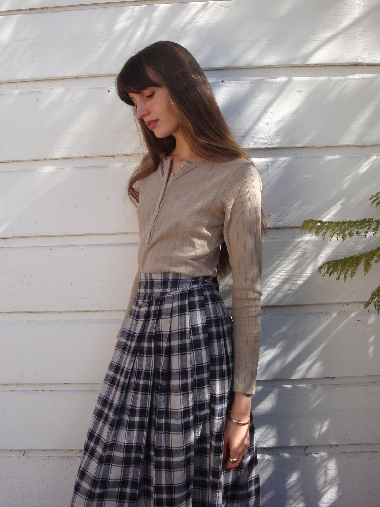 Henley Tee - Pointelle