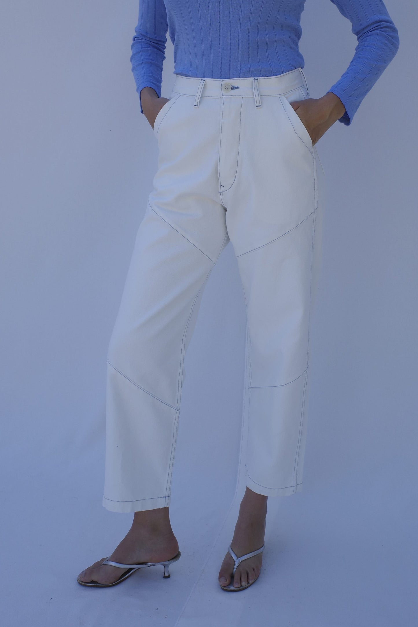 Cape Seam Pant - Salt Denim