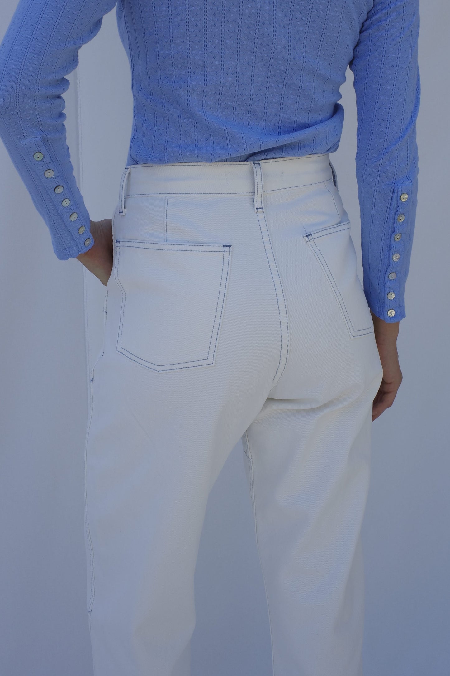 Cape Seam Pant - Salt Denim