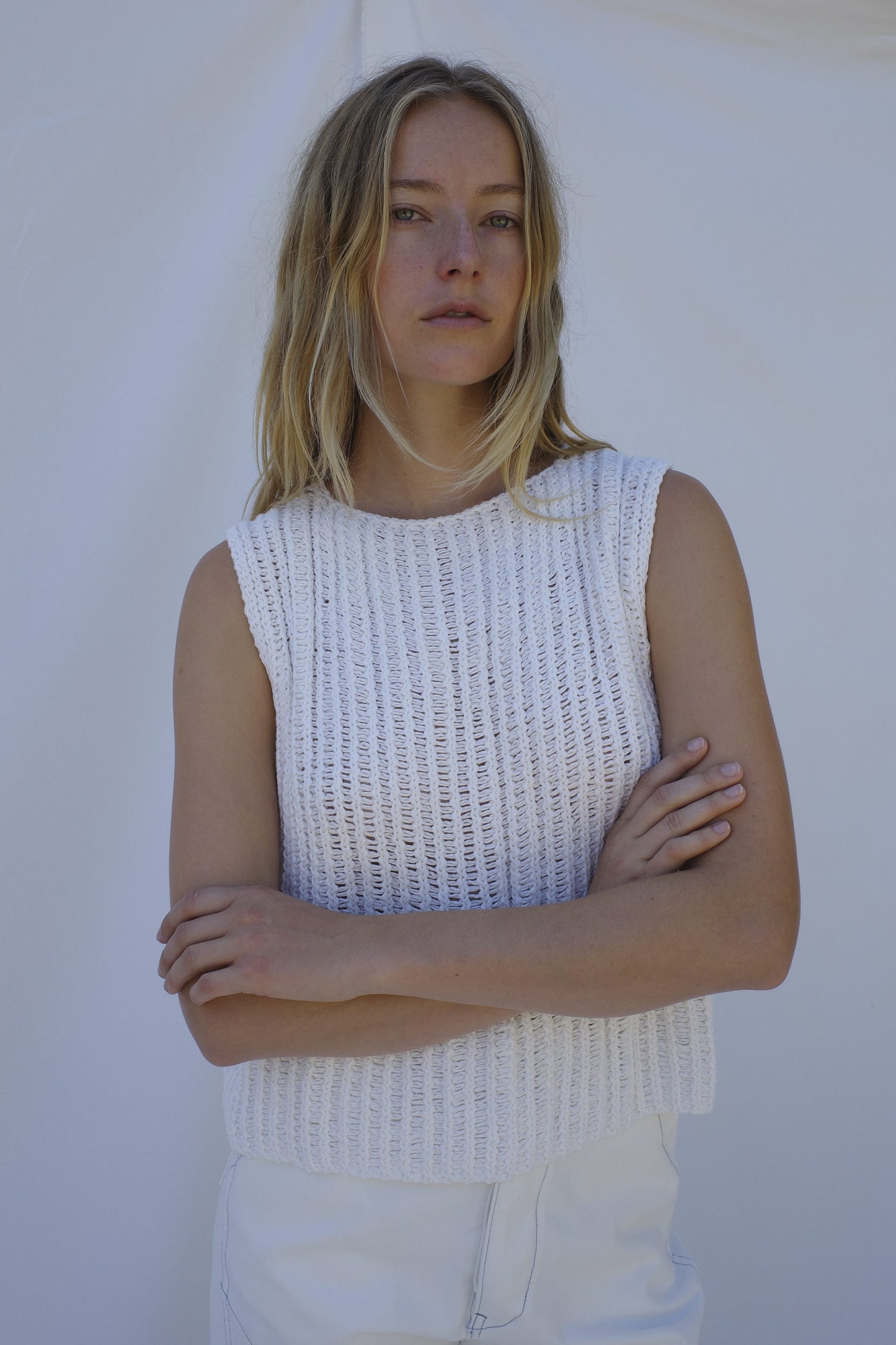 Orla Knit Shell - Salt