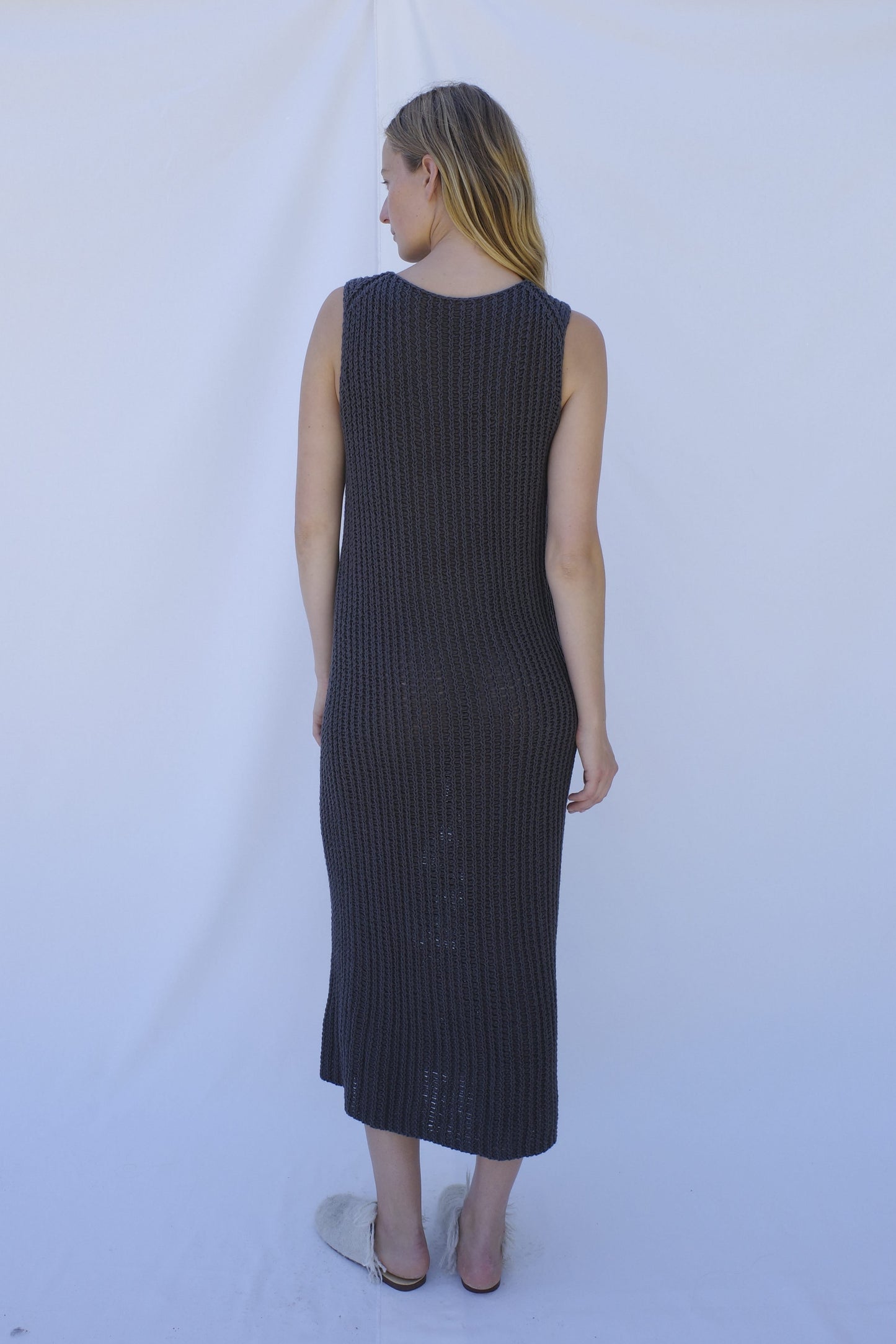 Rae Knit Dress - Charcoal