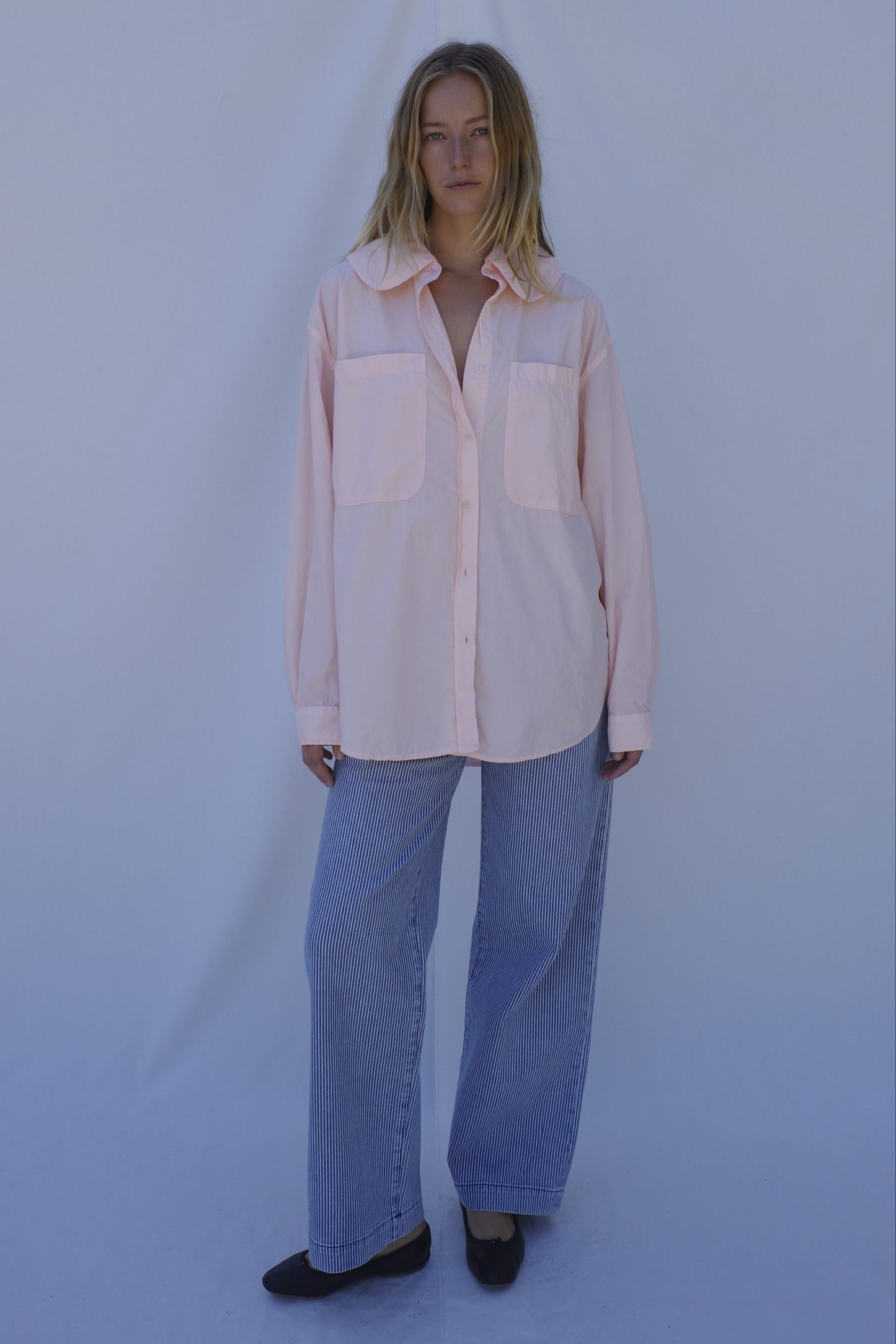 Hollis Oversized Shirt - Conch Pink