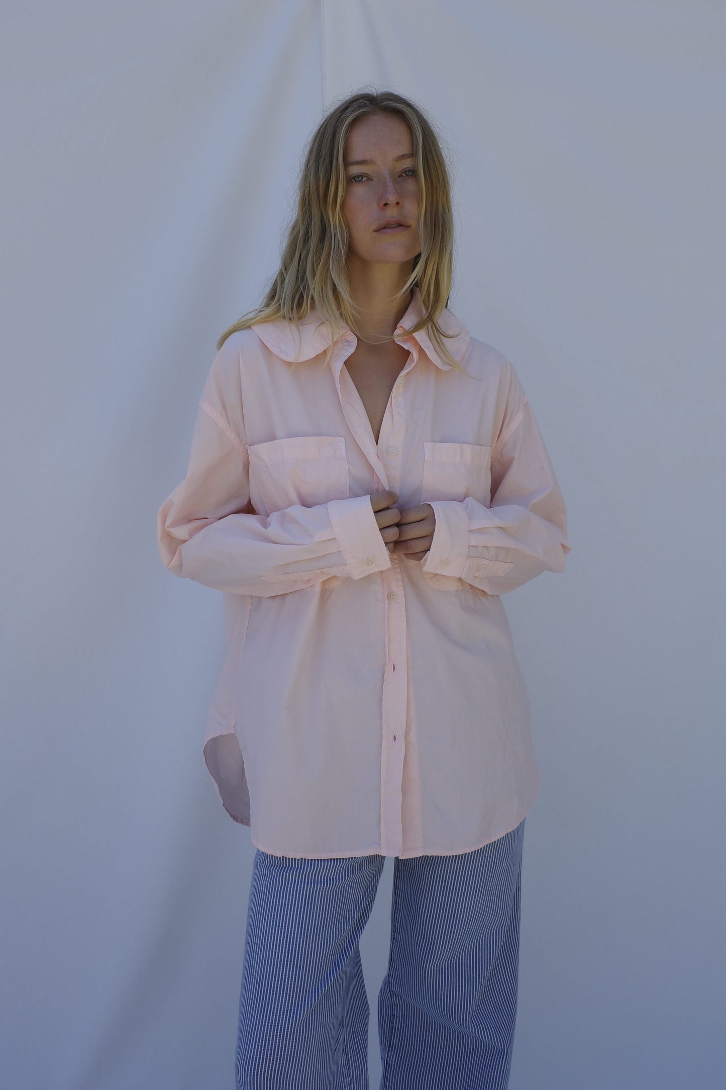 Hollis Oversized Shirt - Conch Pink