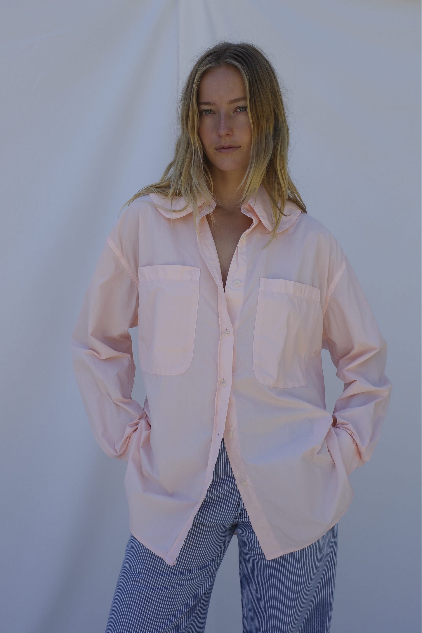 Hollis Oversized Shirt - Conch Pink