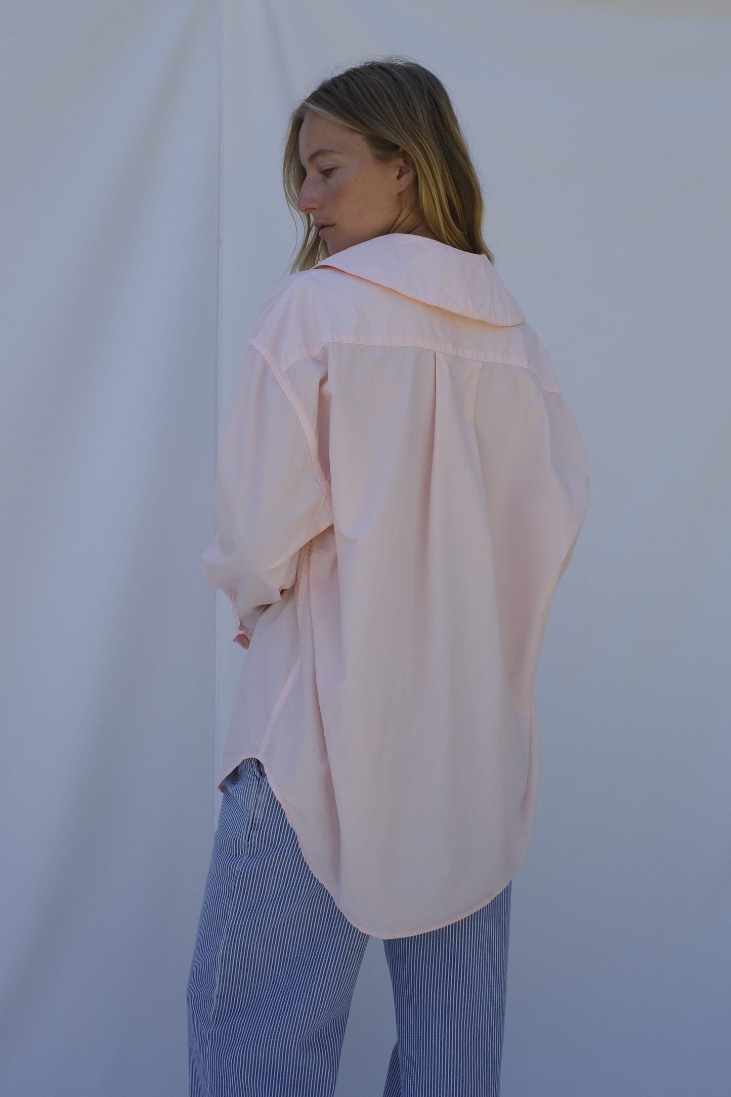 Hollis Oversized Shirt - Conch Pink