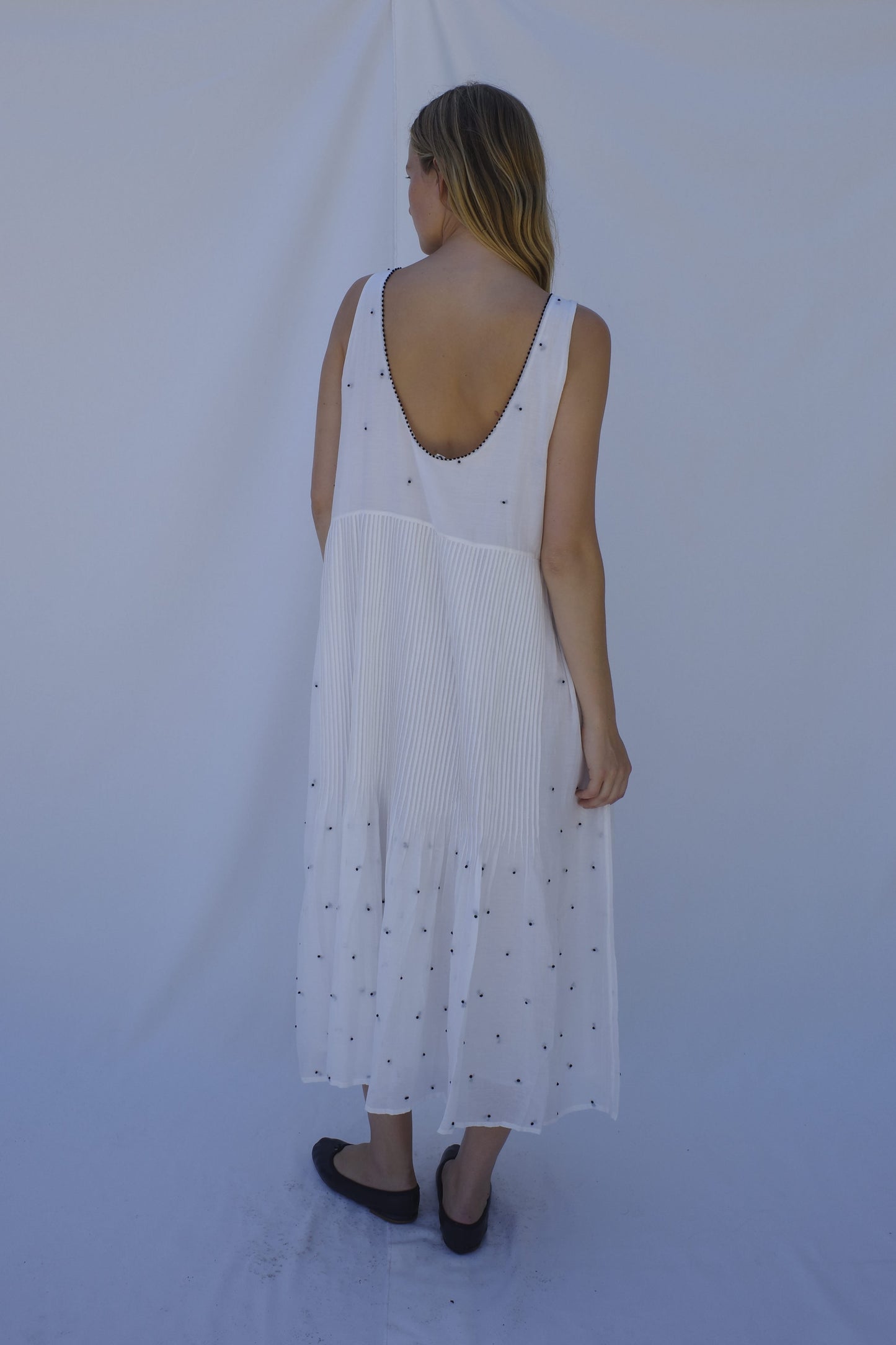 Ida Pintuck Dress - Salt